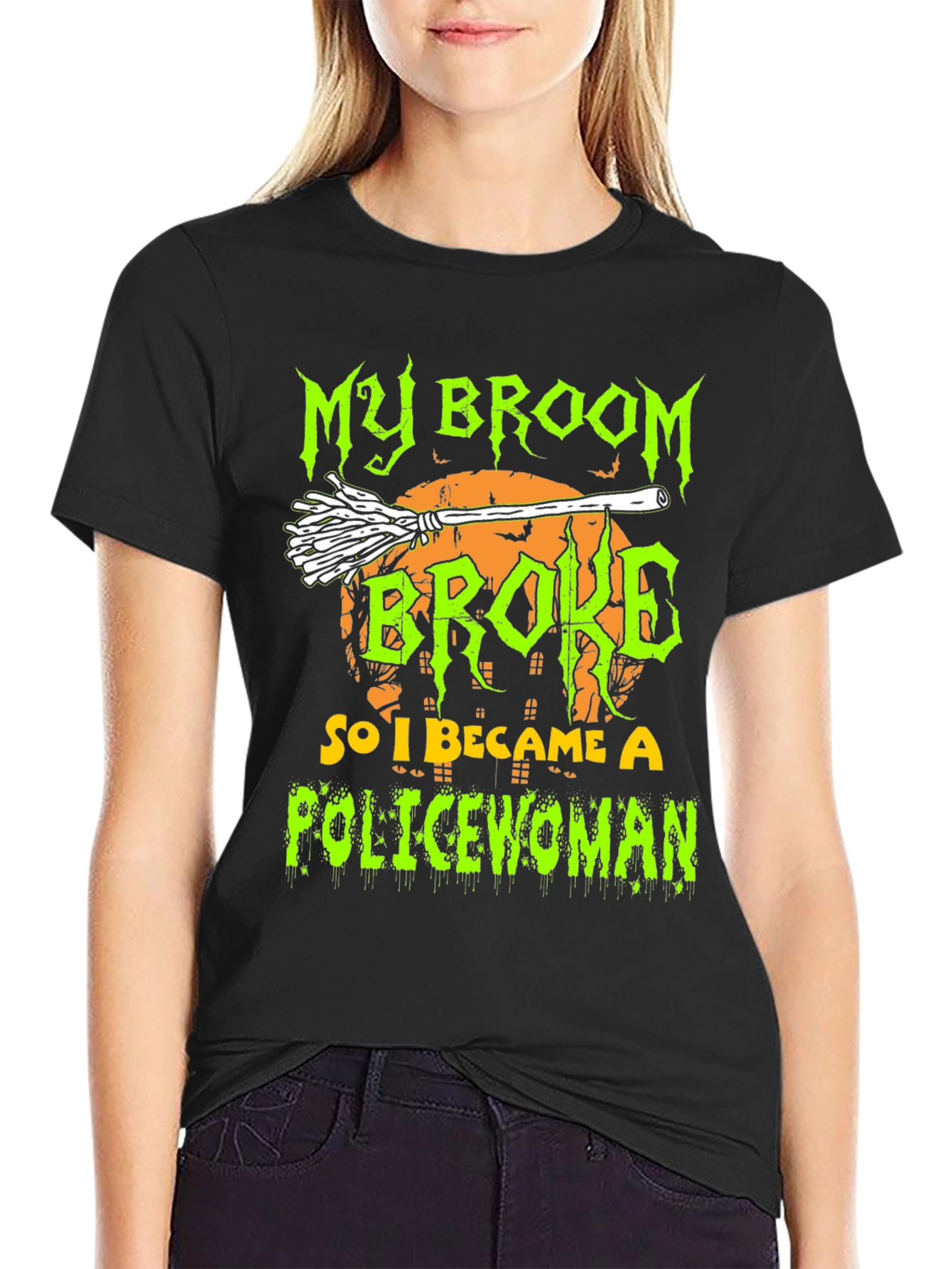My Broom Broke So I Became A Policewoman T-Shirt