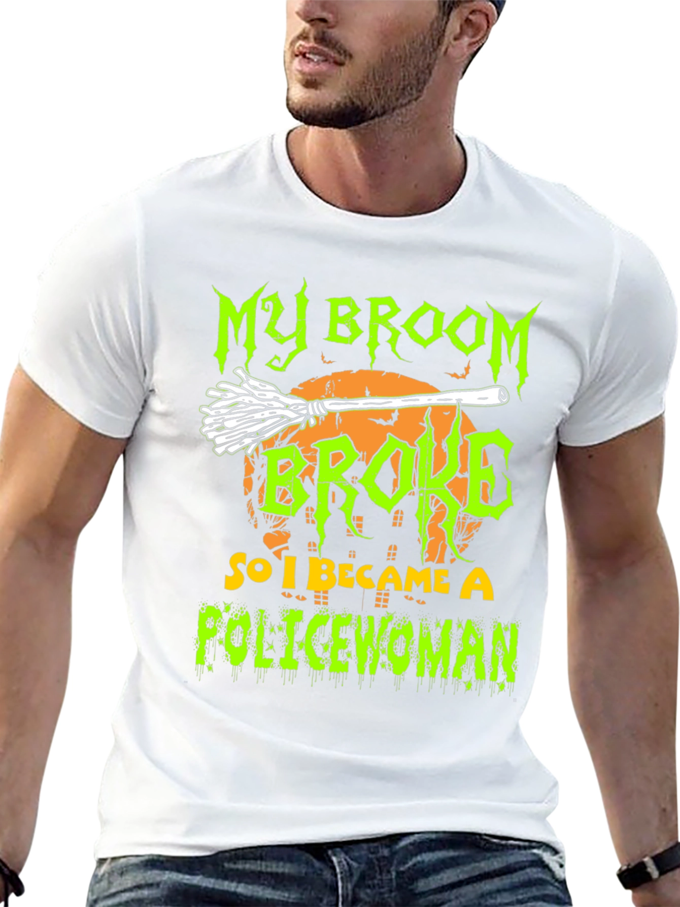 My Broom Broke So I Became A Policewoman T-Shirt