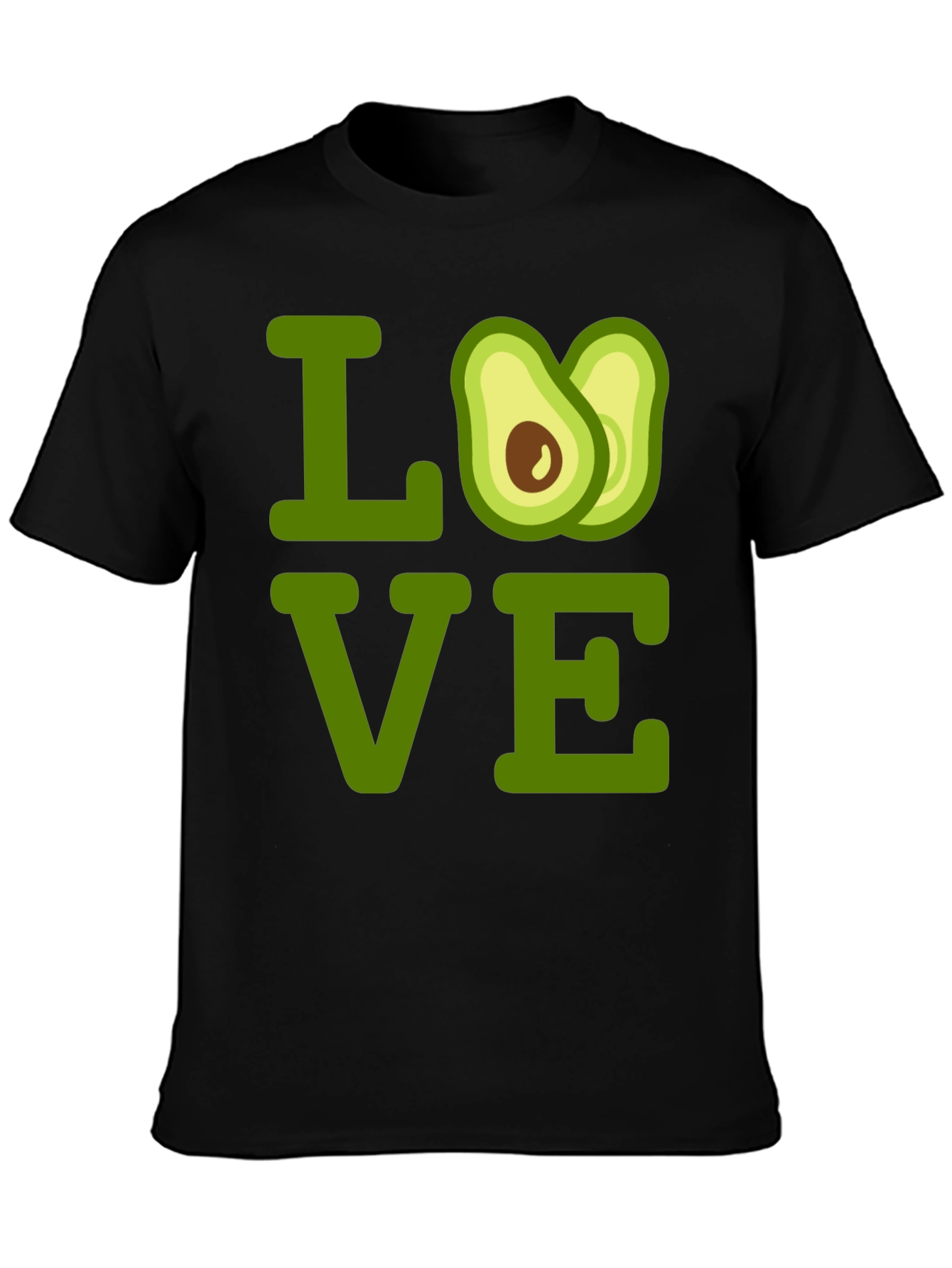 Avocado Love Graphic Print T-Shirt