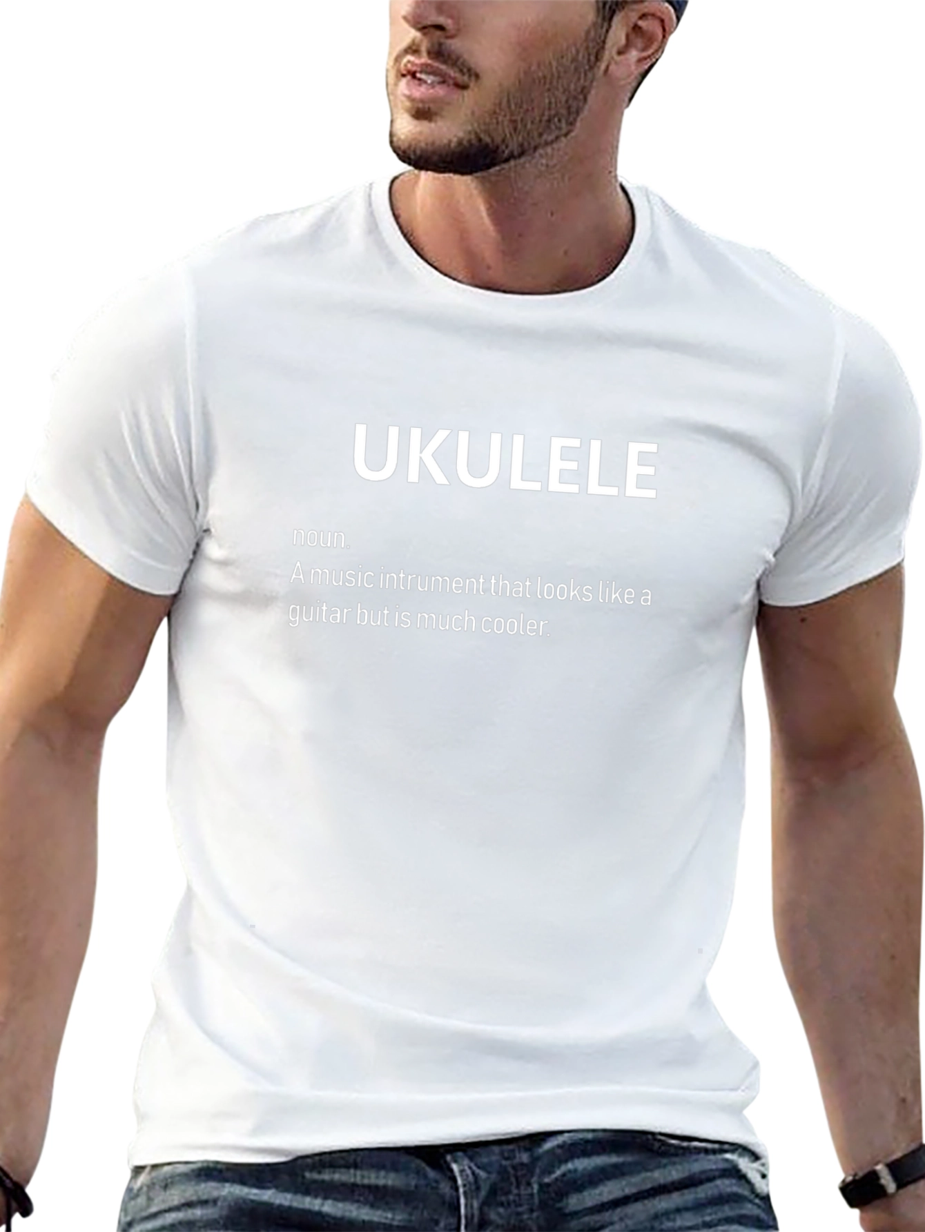 Ukulele Definition Graphic T-Shirt - Cool Music Instrument Tee