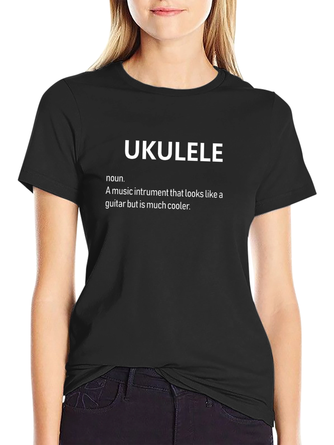 Ukulele Definition Graphic T-Shirt - Cool Music Instrument Tee