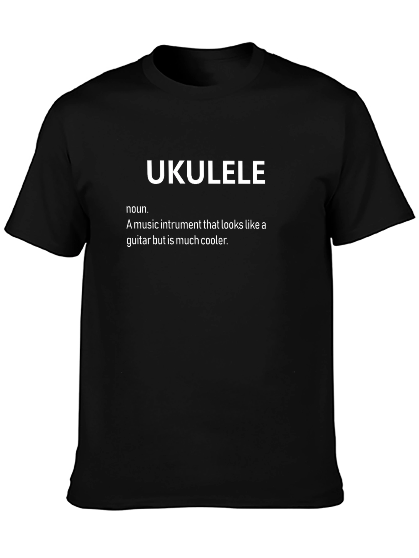 Ukulele Definition Graphic T-Shirt - Cool Music Instrument Tee