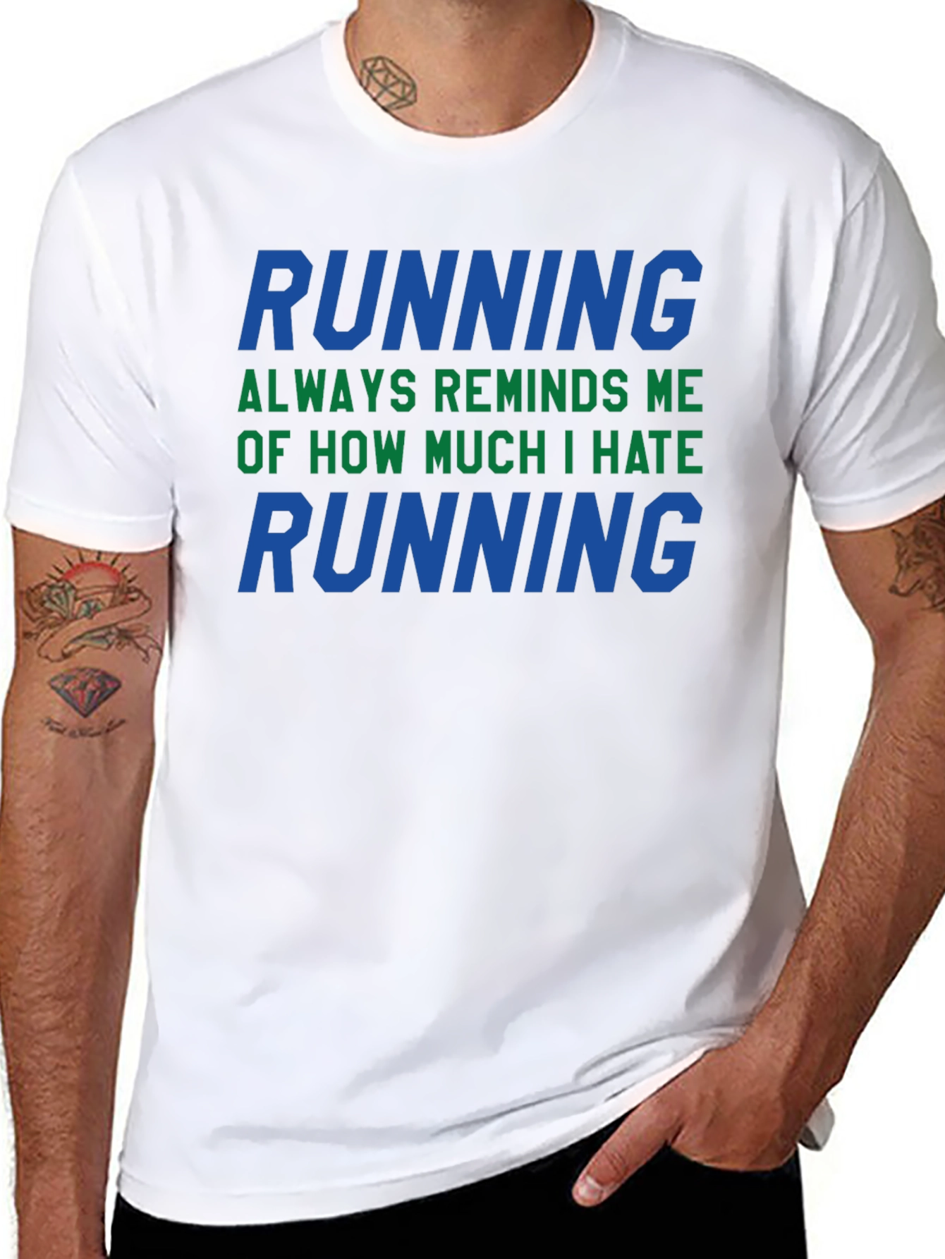 Funny Running Hater T-Shirt: I Hate Running!