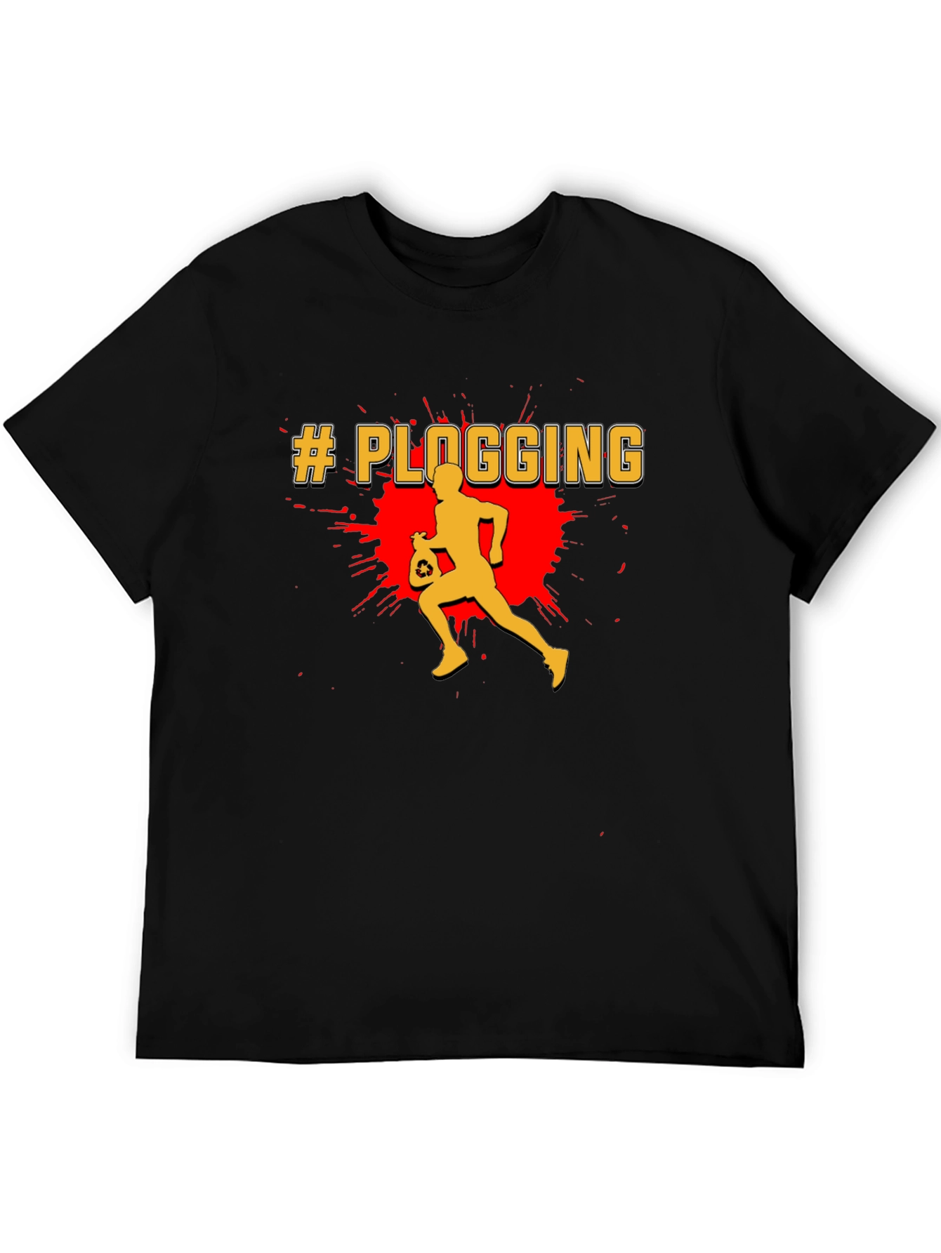 Plogging T-Shirt - Run & Recycle Tee