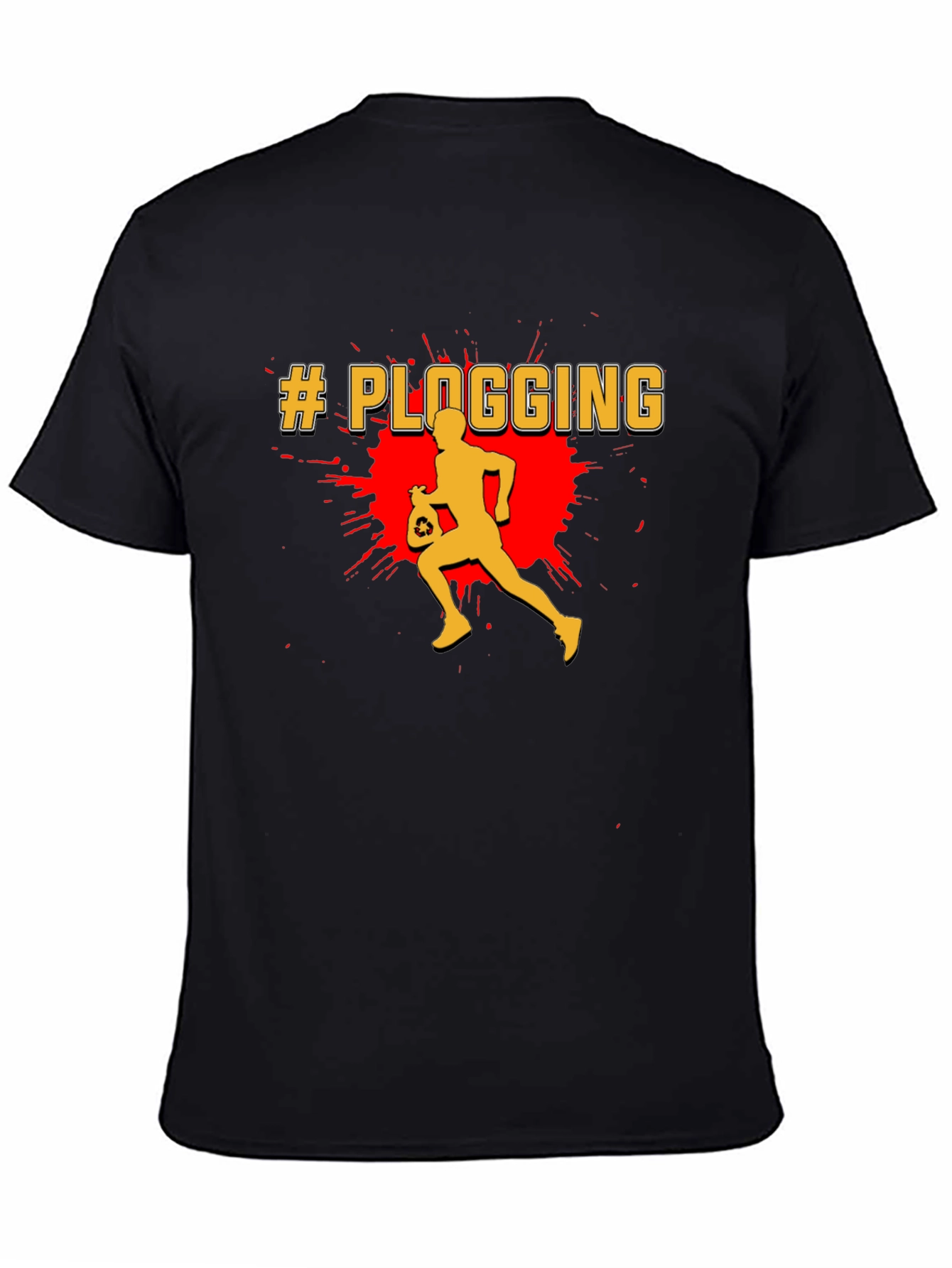 Plogging T-Shirt - Run & Recycle Tee