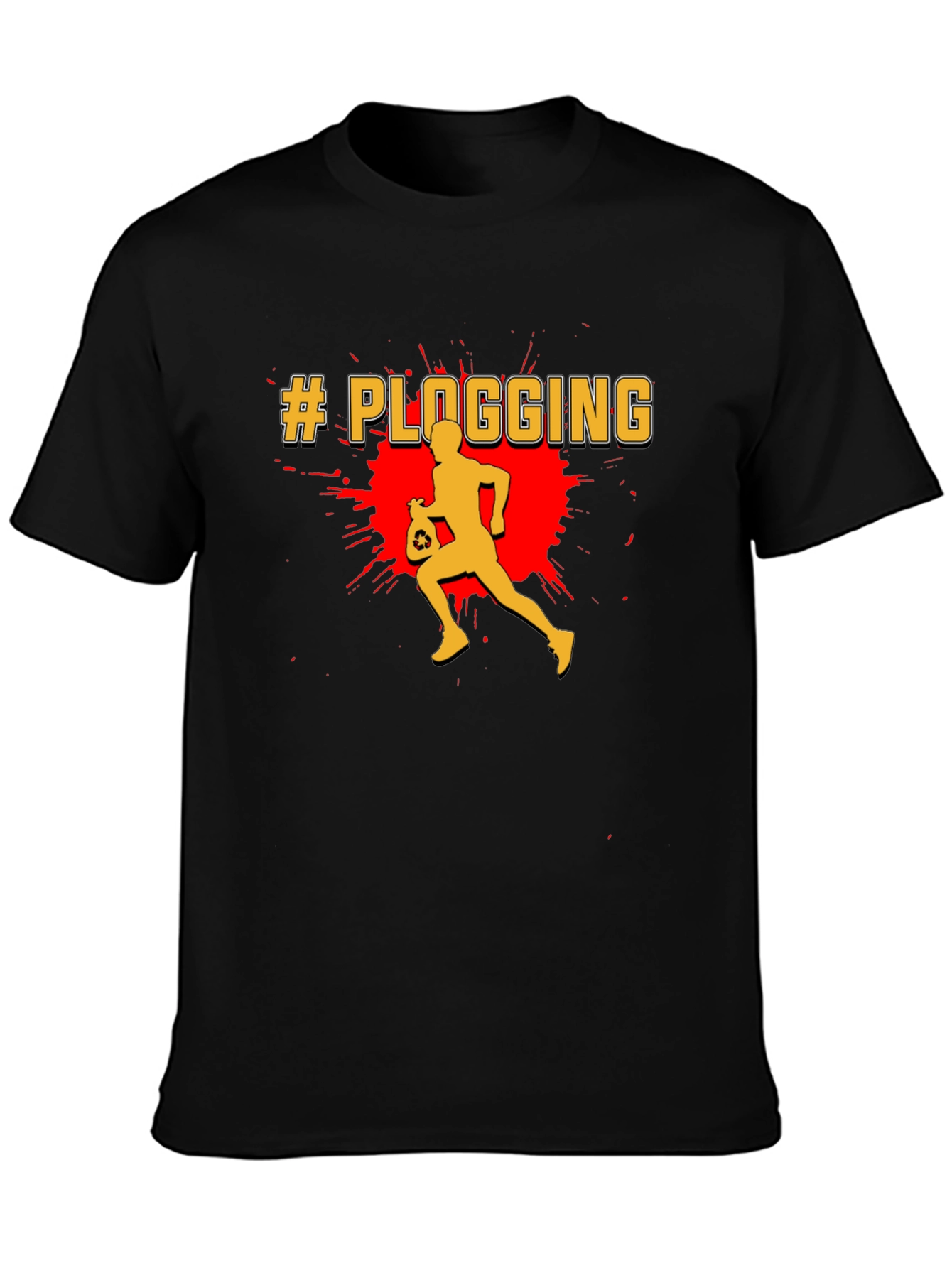 Plogging T-Shirt - Run & Recycle Tee