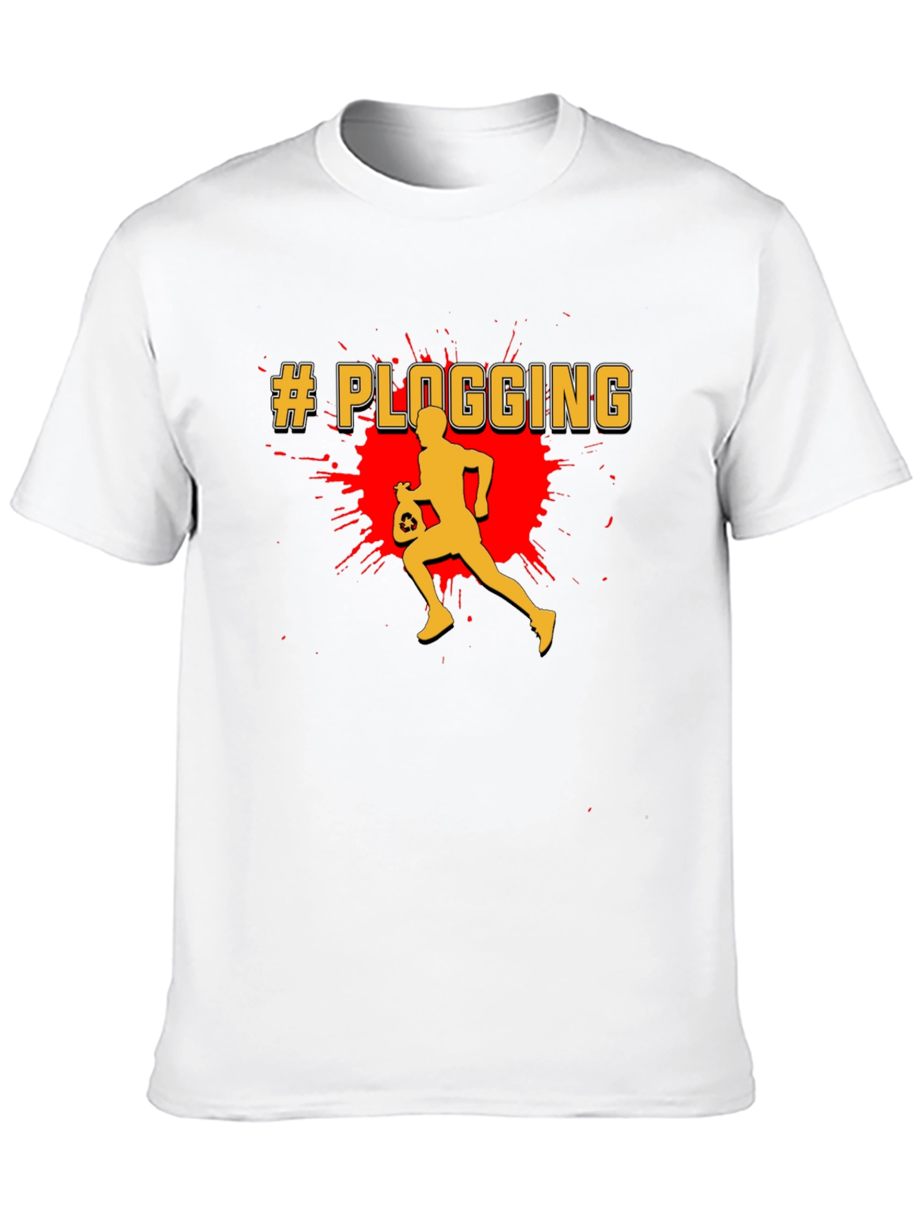 Plogging T-Shirt - Run & Recycle Tee