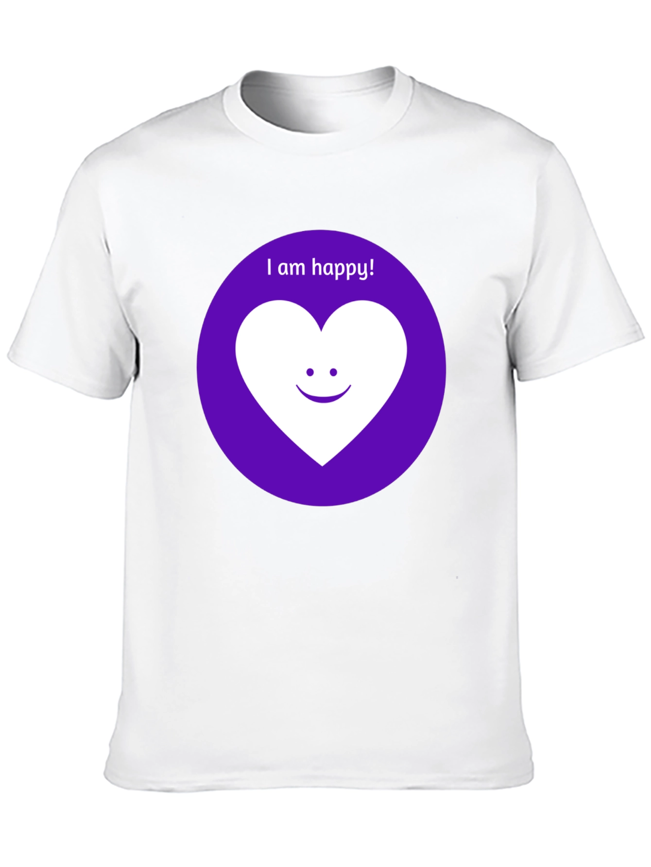 Happy Heart Graphic Tee - Black