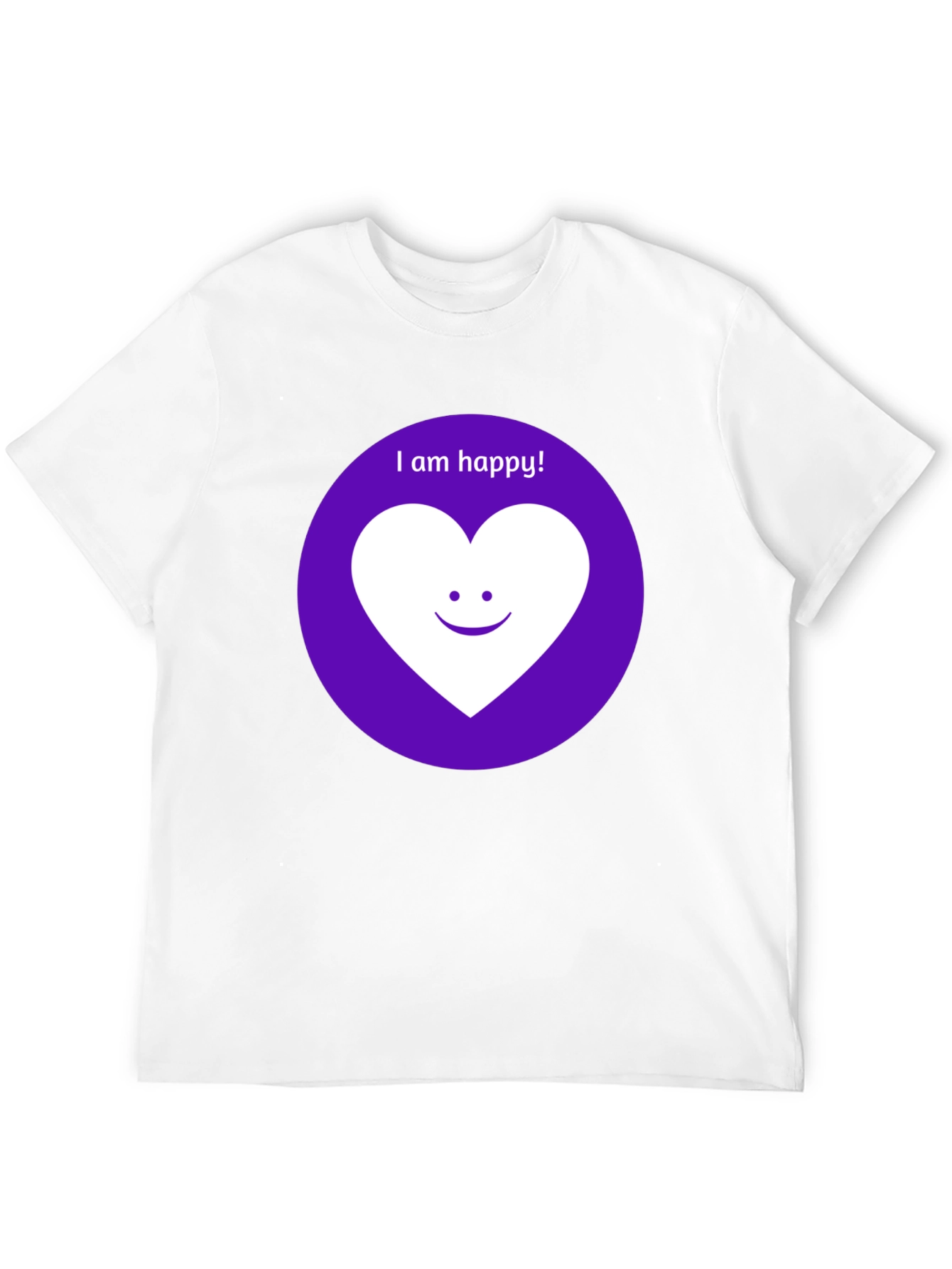 Happy Heart Graphic Tee - Black
