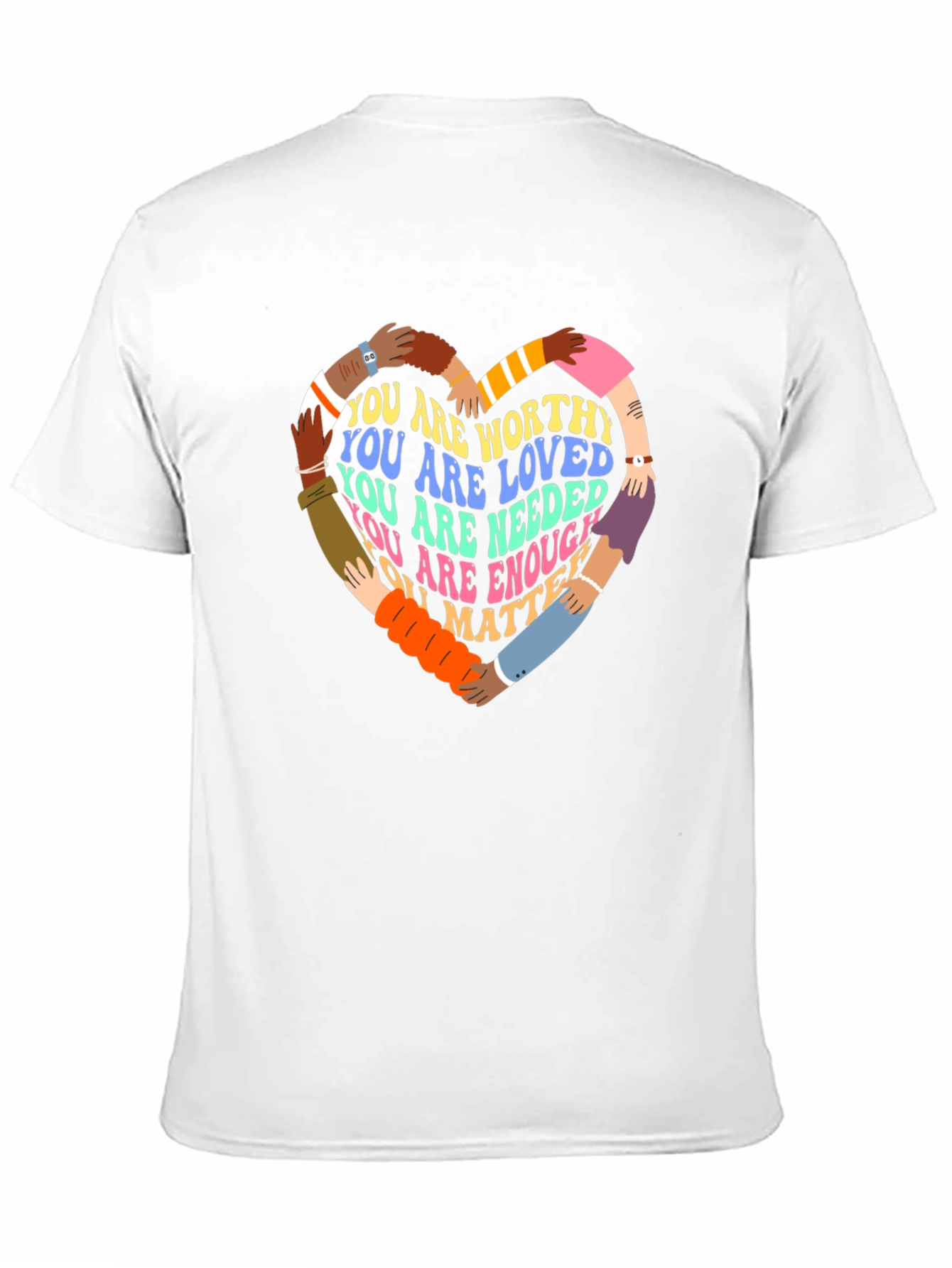 Diverse Hands Heart T-Shirt - You Matter