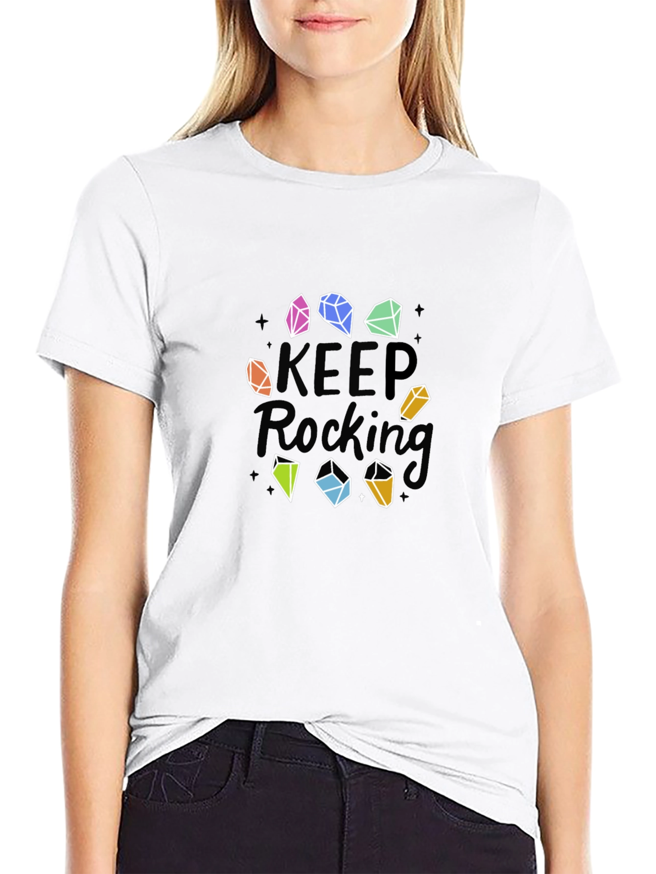 Keep Rocking Graphic Print T-Shirt