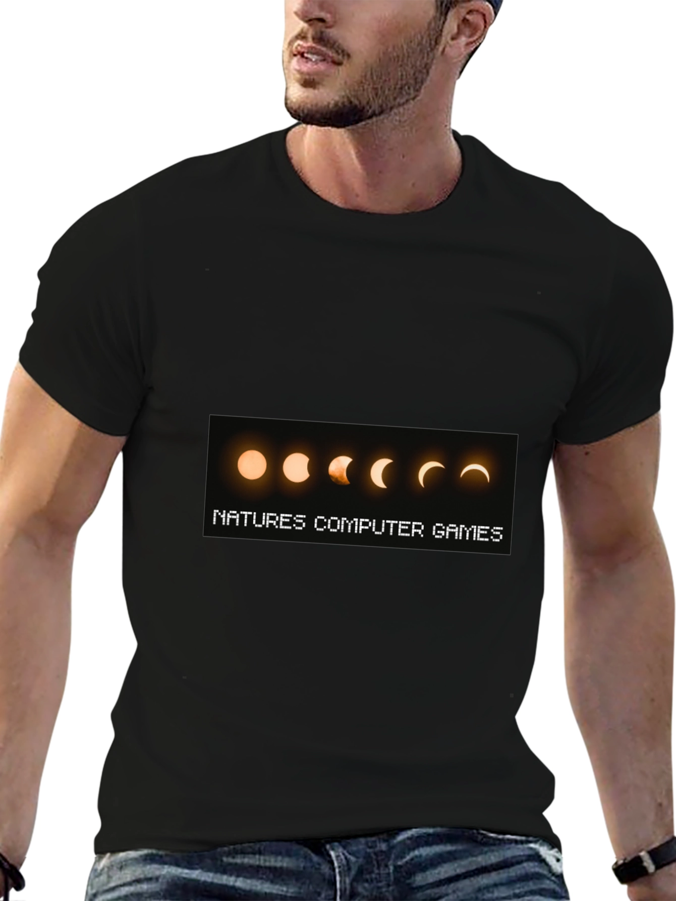 Natures Computer Games Black T-Shirt