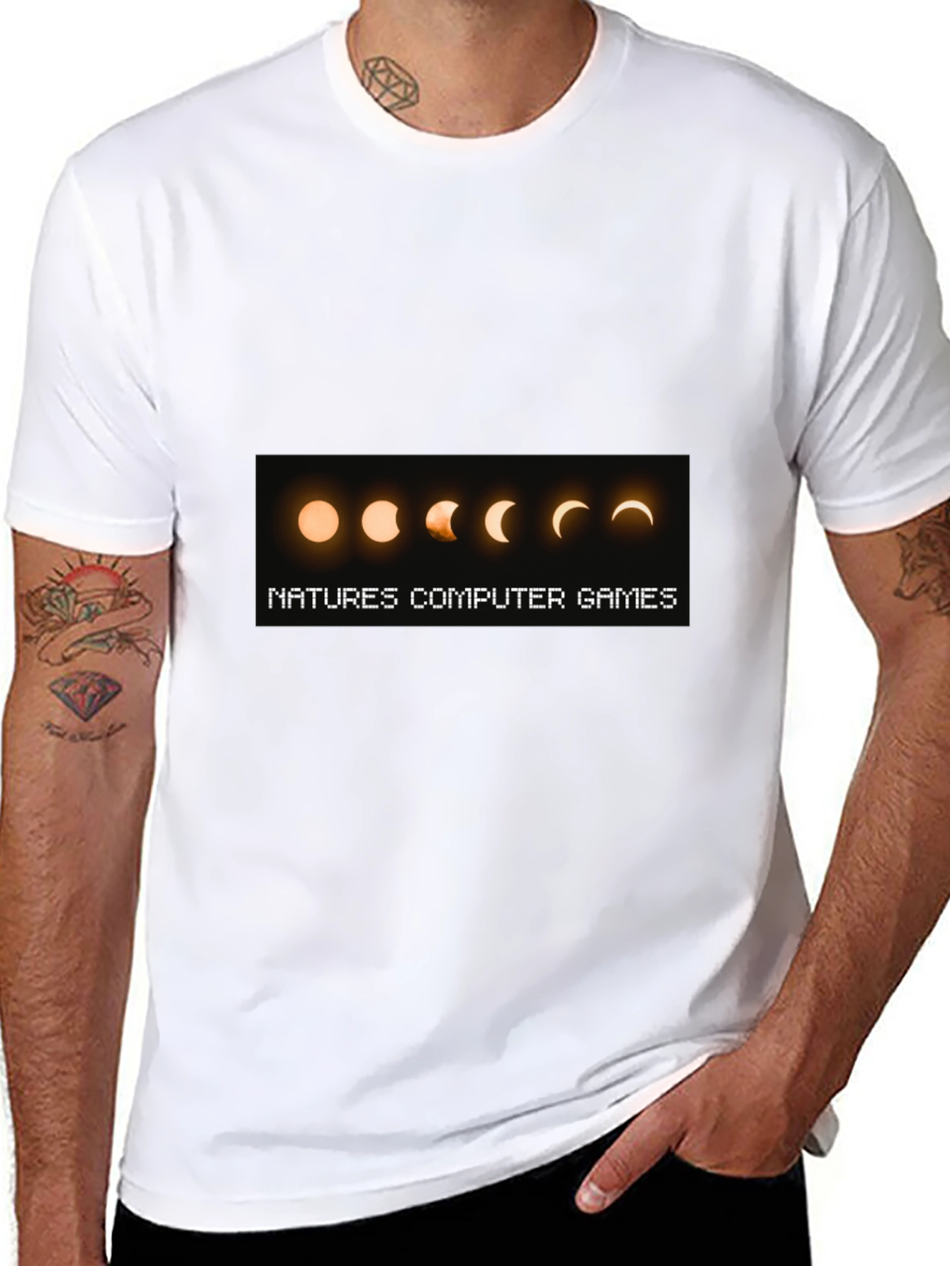 Natures Computer Games Black T-Shirt