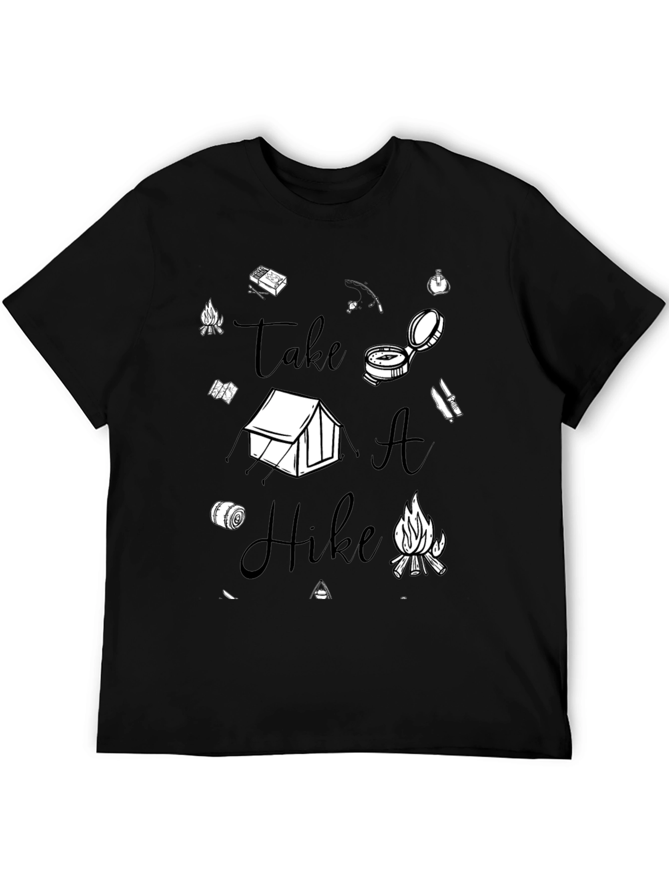 Take A Hike Graphic T-Shirt - Black