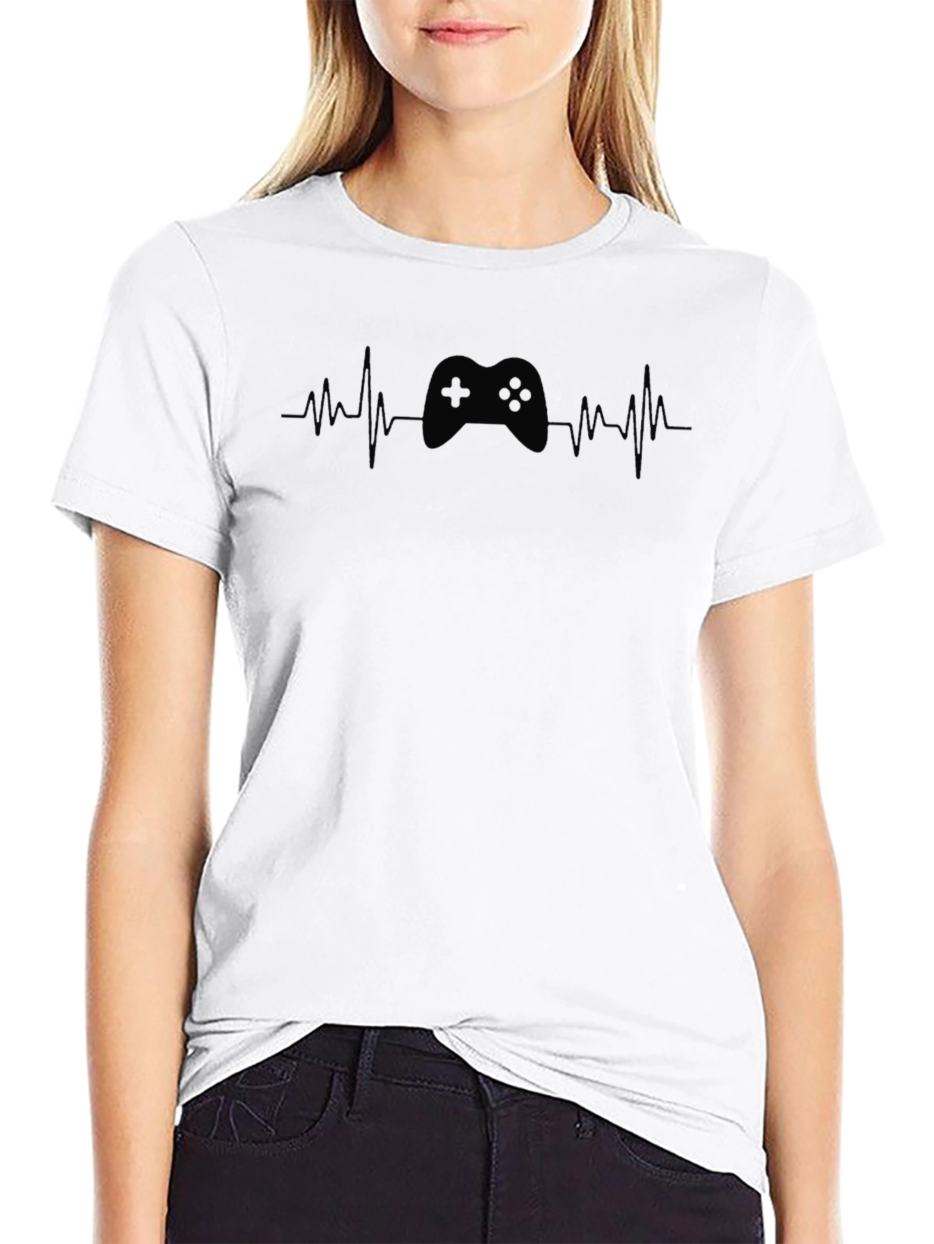 Gamer Heartbeat T-Shirt - Controller Graphic Tee