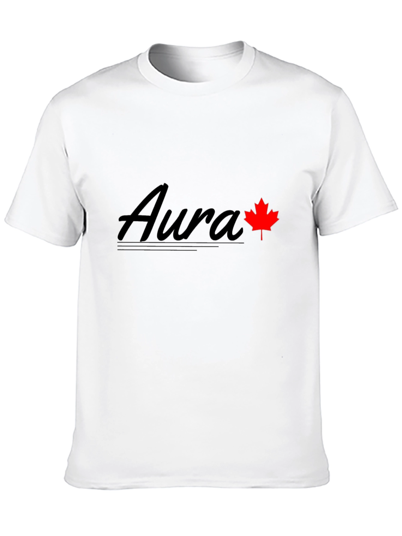 Aura Maple Leaf Graphic Tee - Black