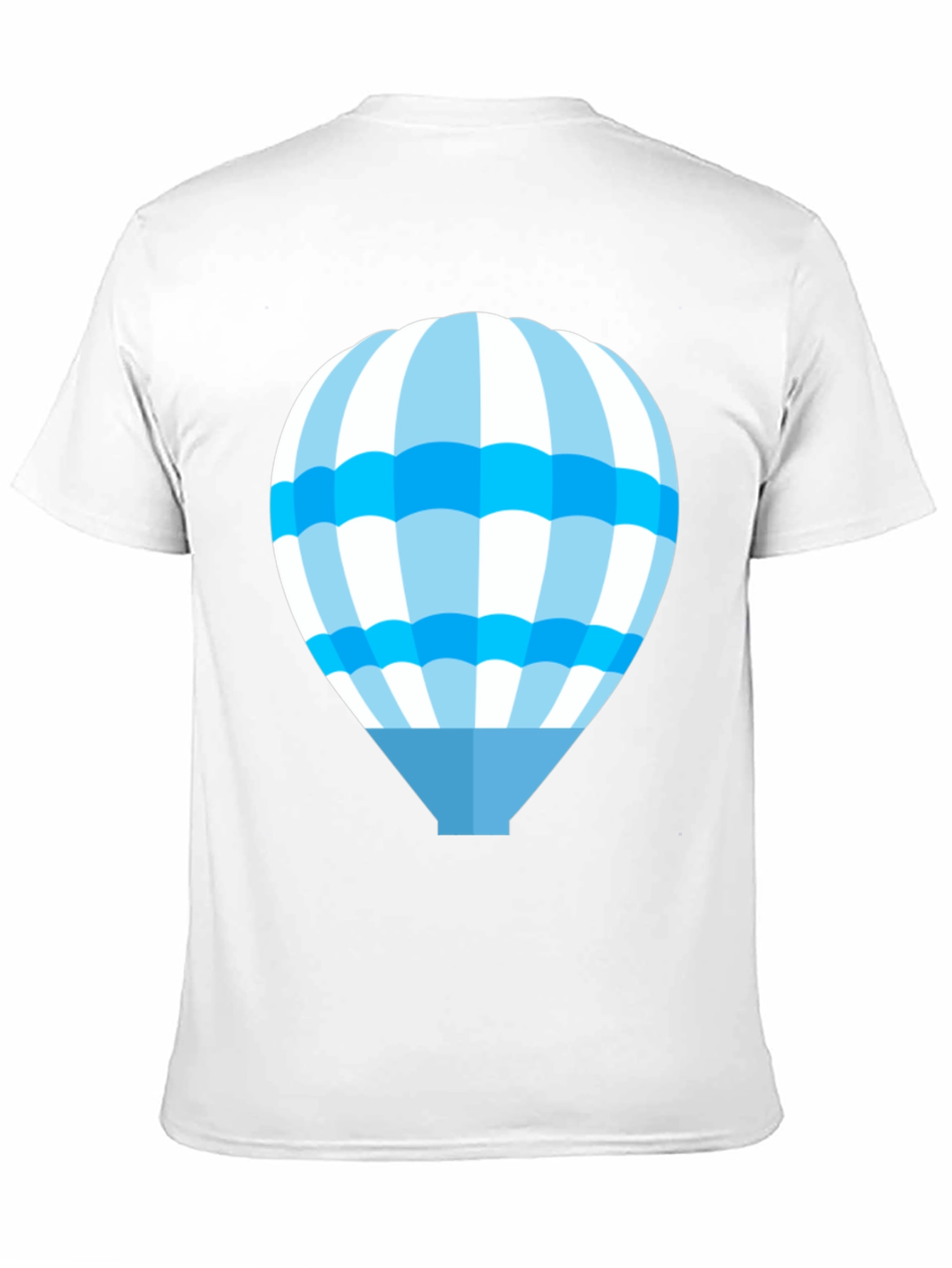 Blue Hot Air Balloon Graphic T-Shirt