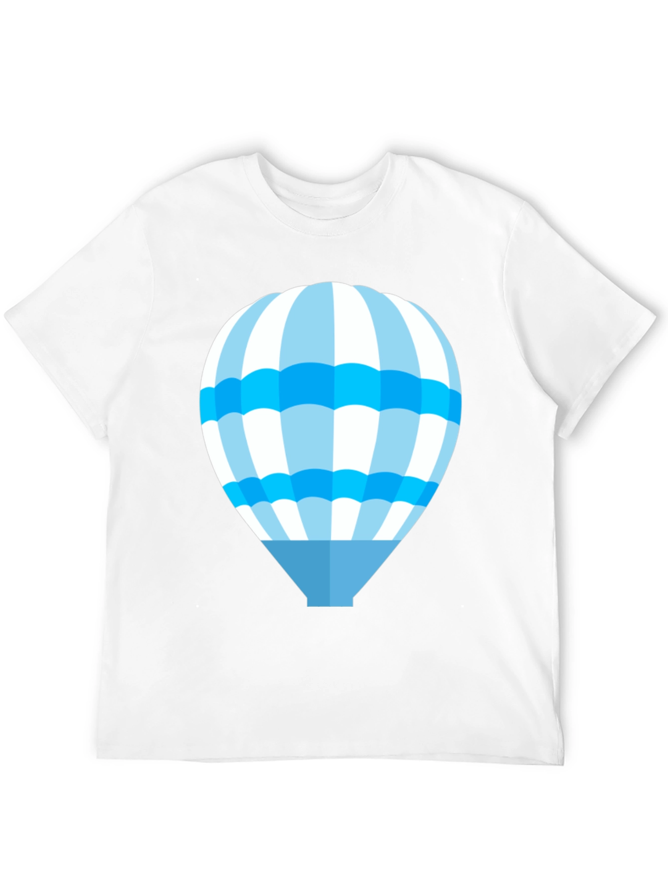 Blue Hot Air Balloon Graphic T-Shirt