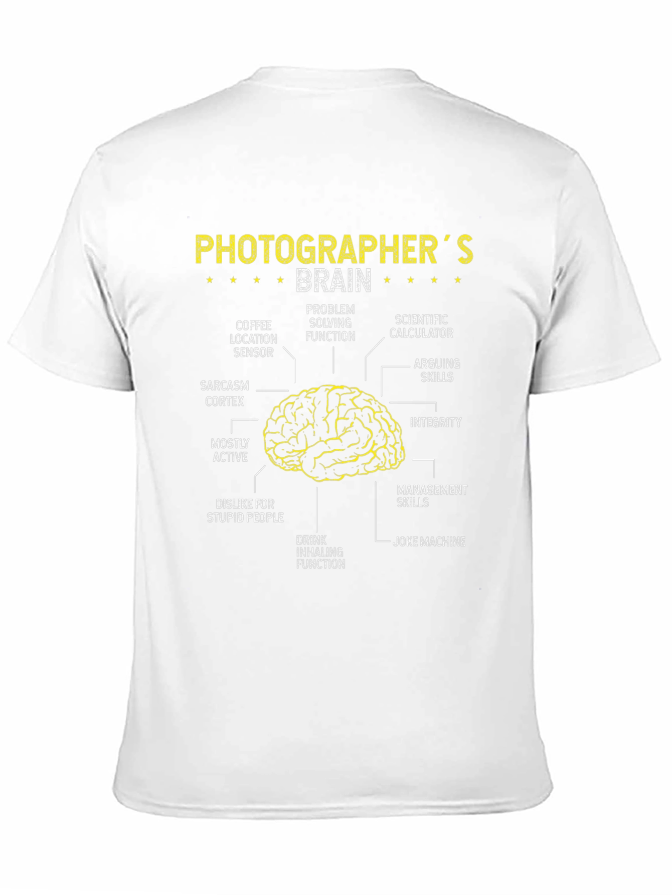 Photographers Brain T-Shirt - Funny Anatomy Tee