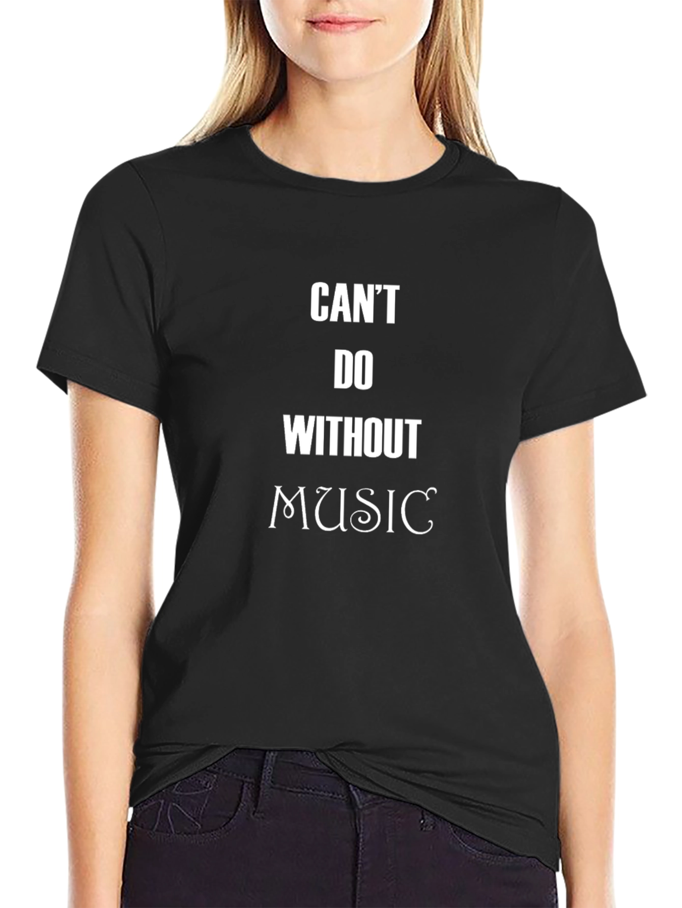 Cant Do Without Music Graphic Tee