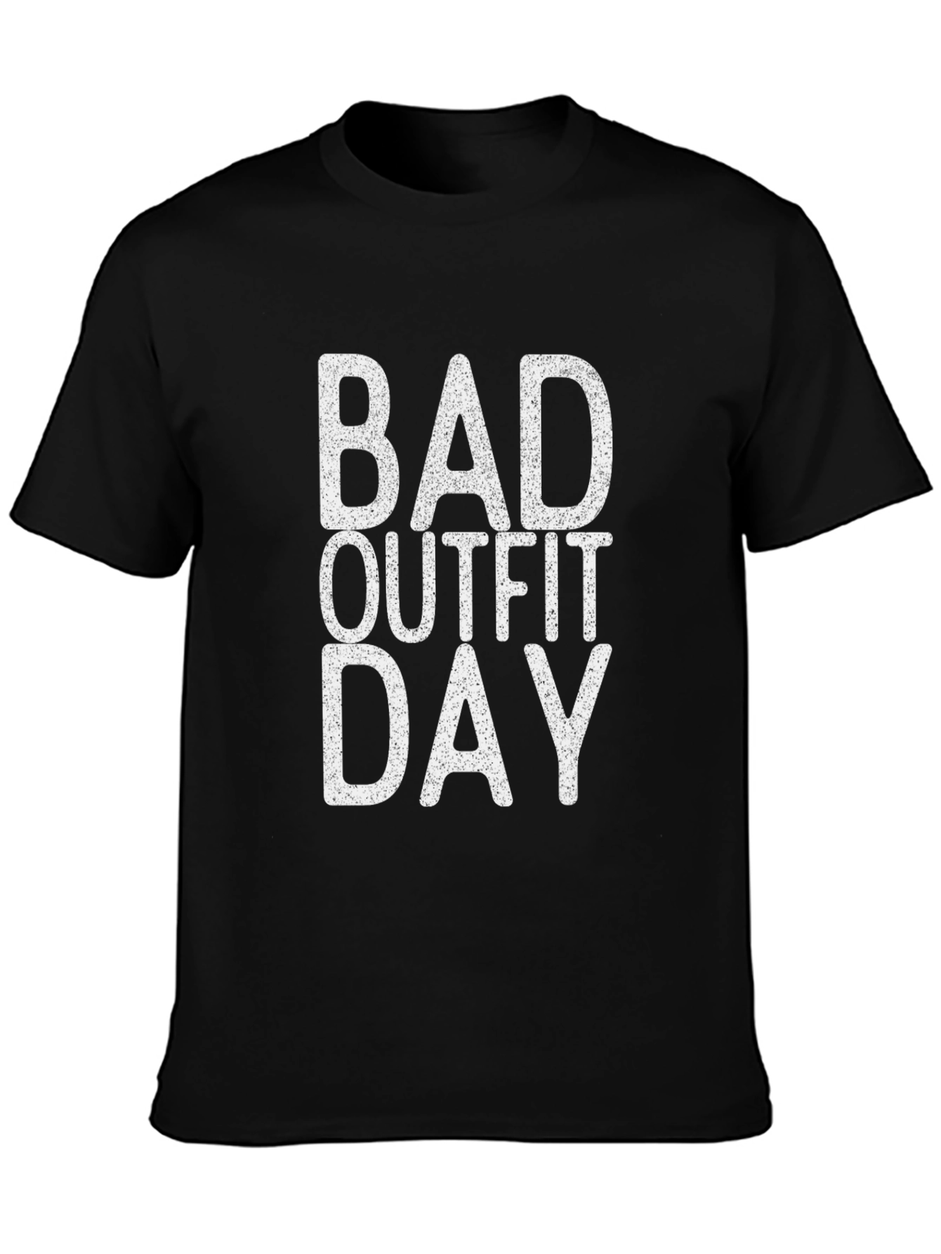 Bad Outfit Day Black Graphic T-Shirt