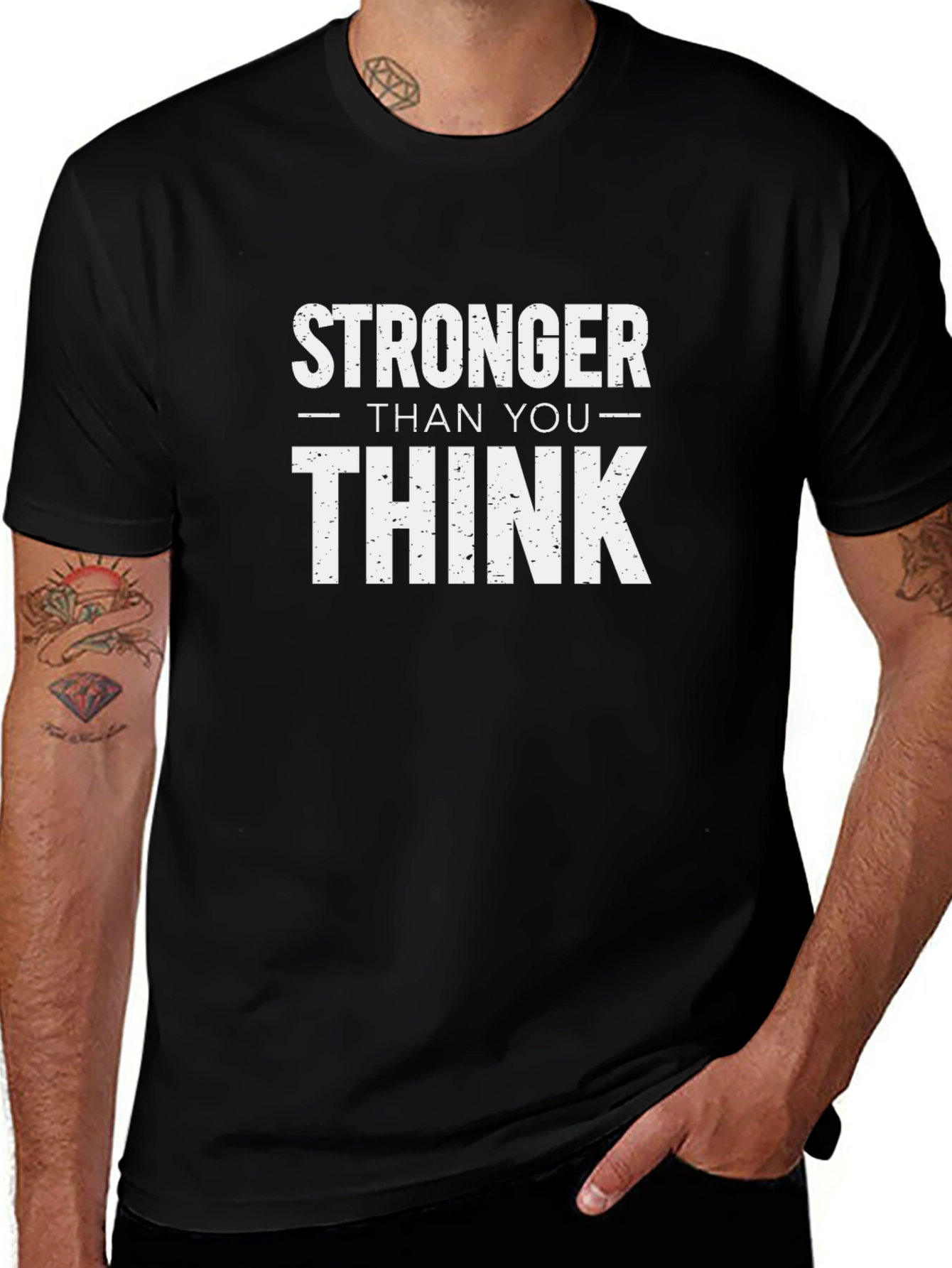 Stronger Than You Think Black T-Shirt