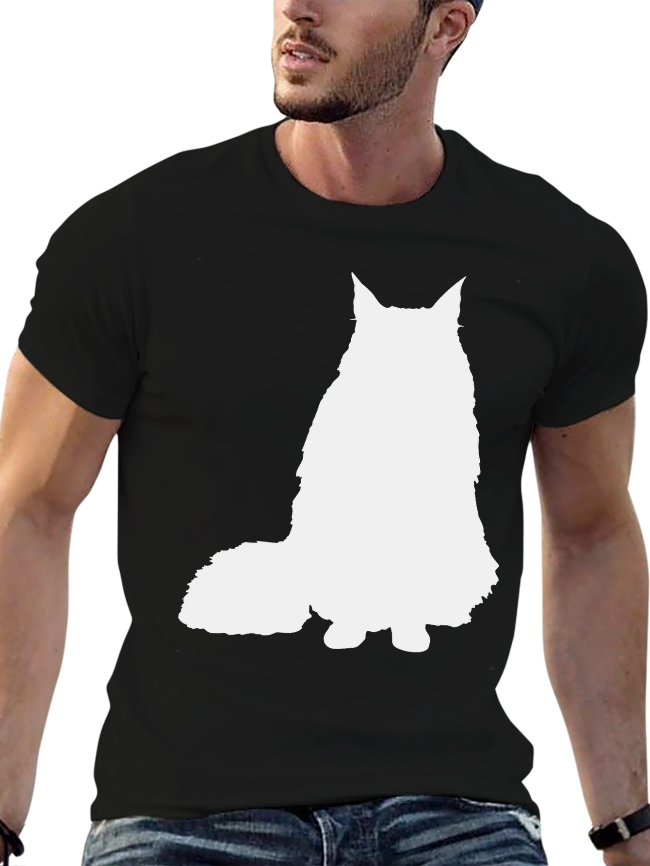 Cat Silhouette Tee - Unisex Graphic T-Shirt