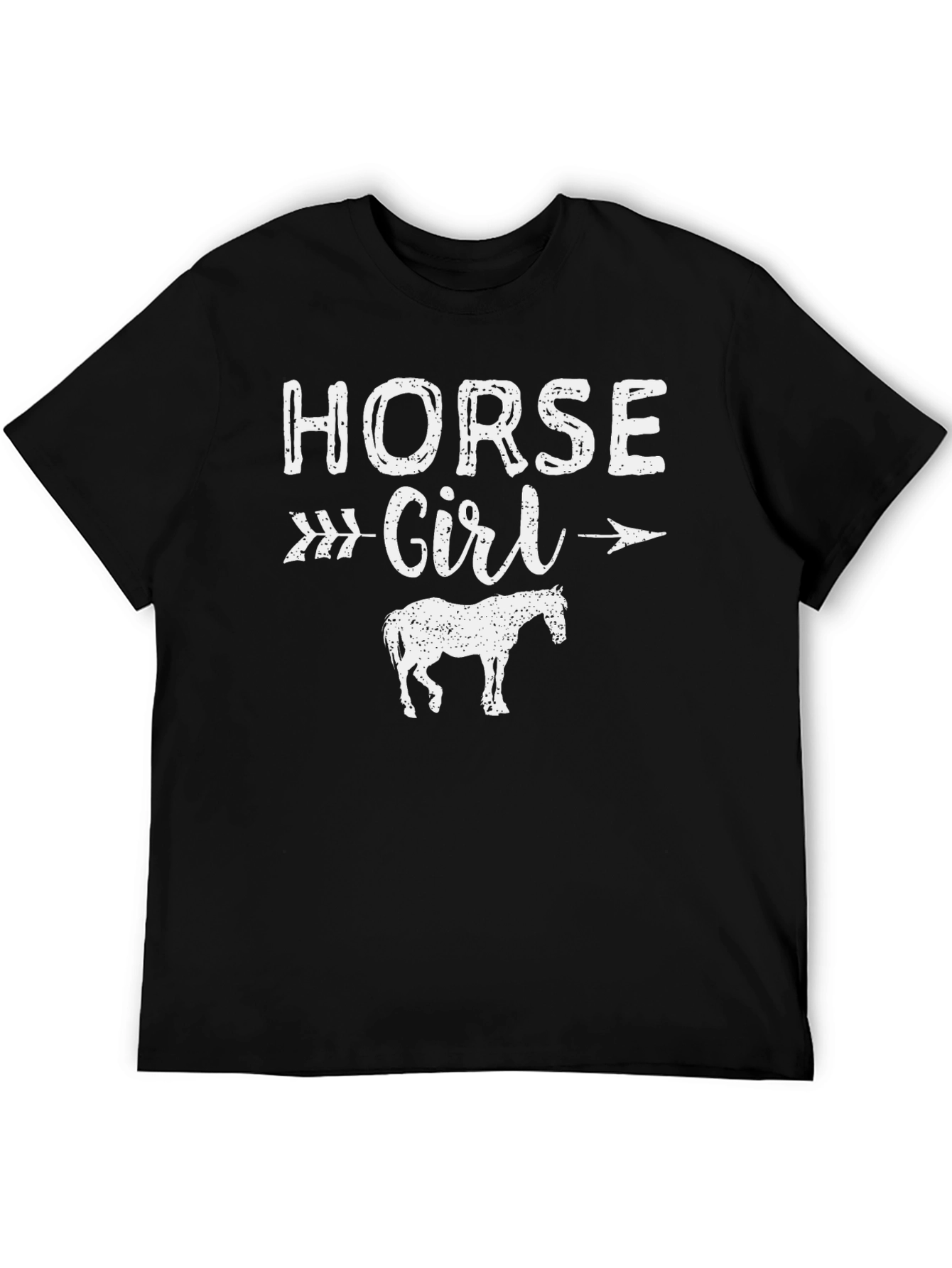 Horse Girl Graphic Tee - Unisex Black T-Shirt