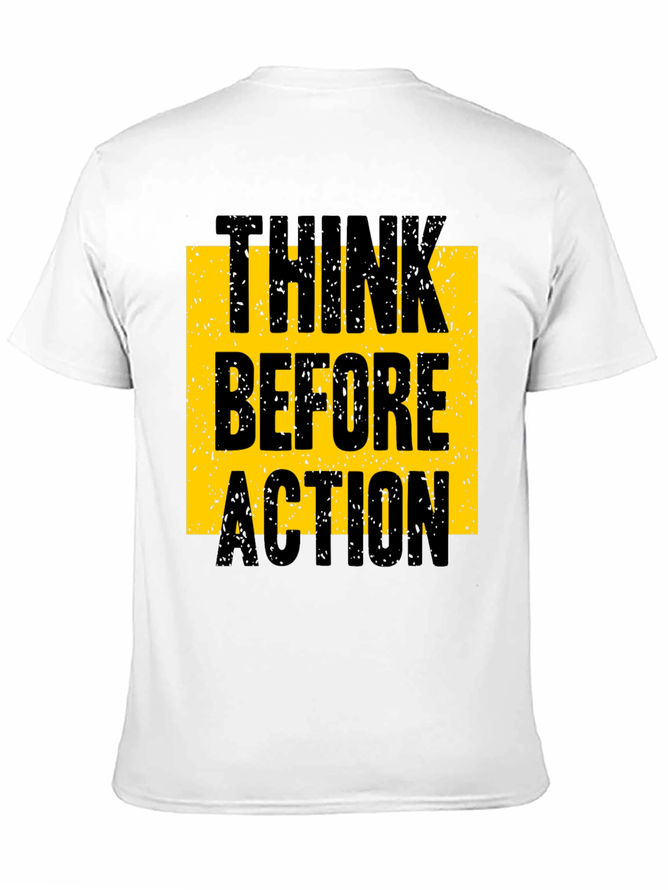 Think Before Action Graphic Tee - Black