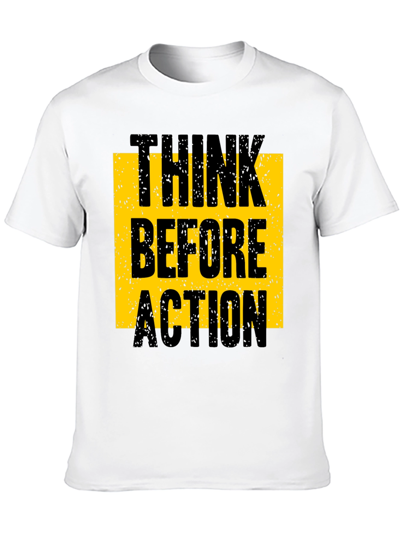 Think Before Action Graphic Tee - Black