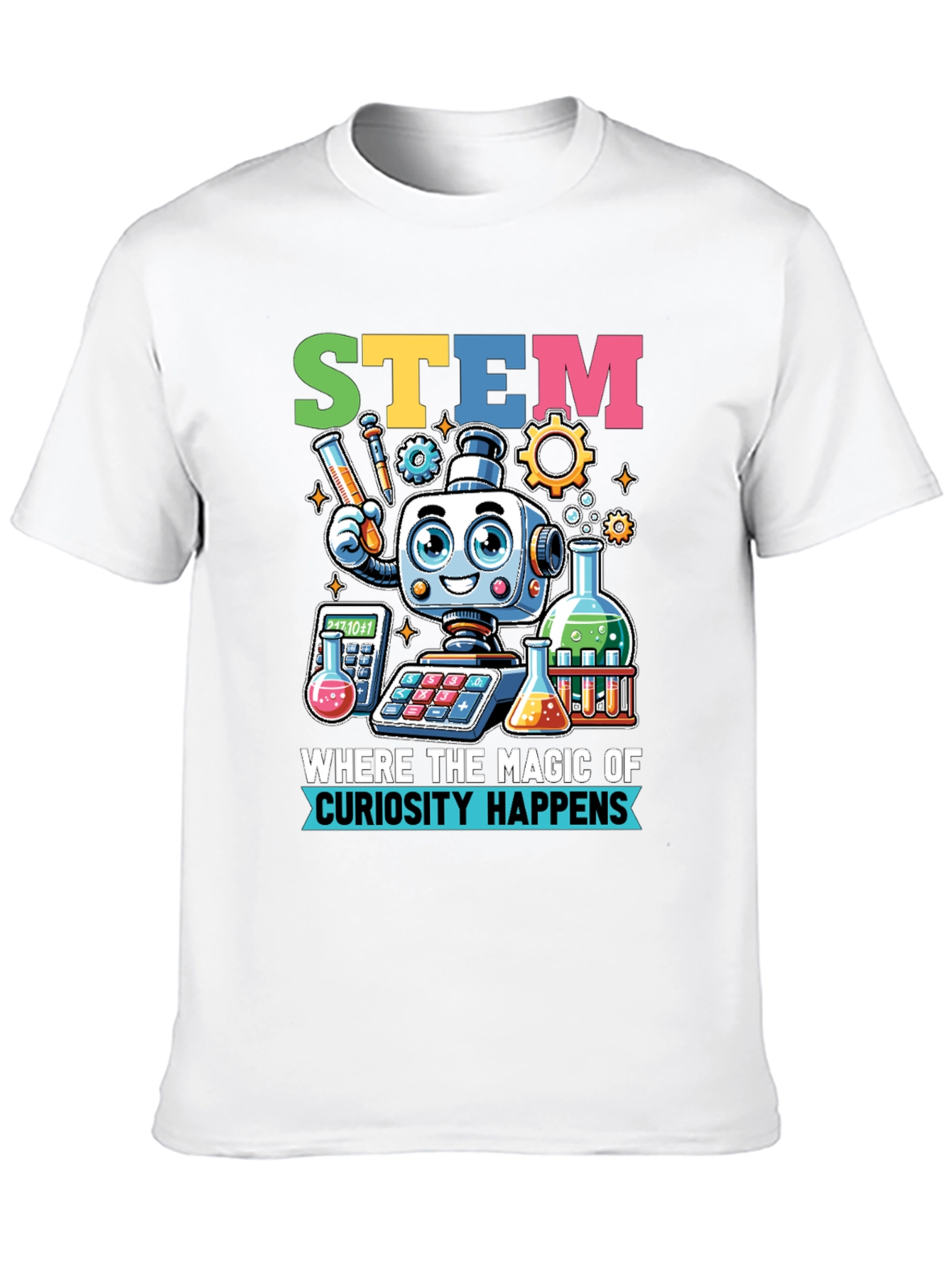 STEM Magic T-Shirt: Curiosity Happens Here