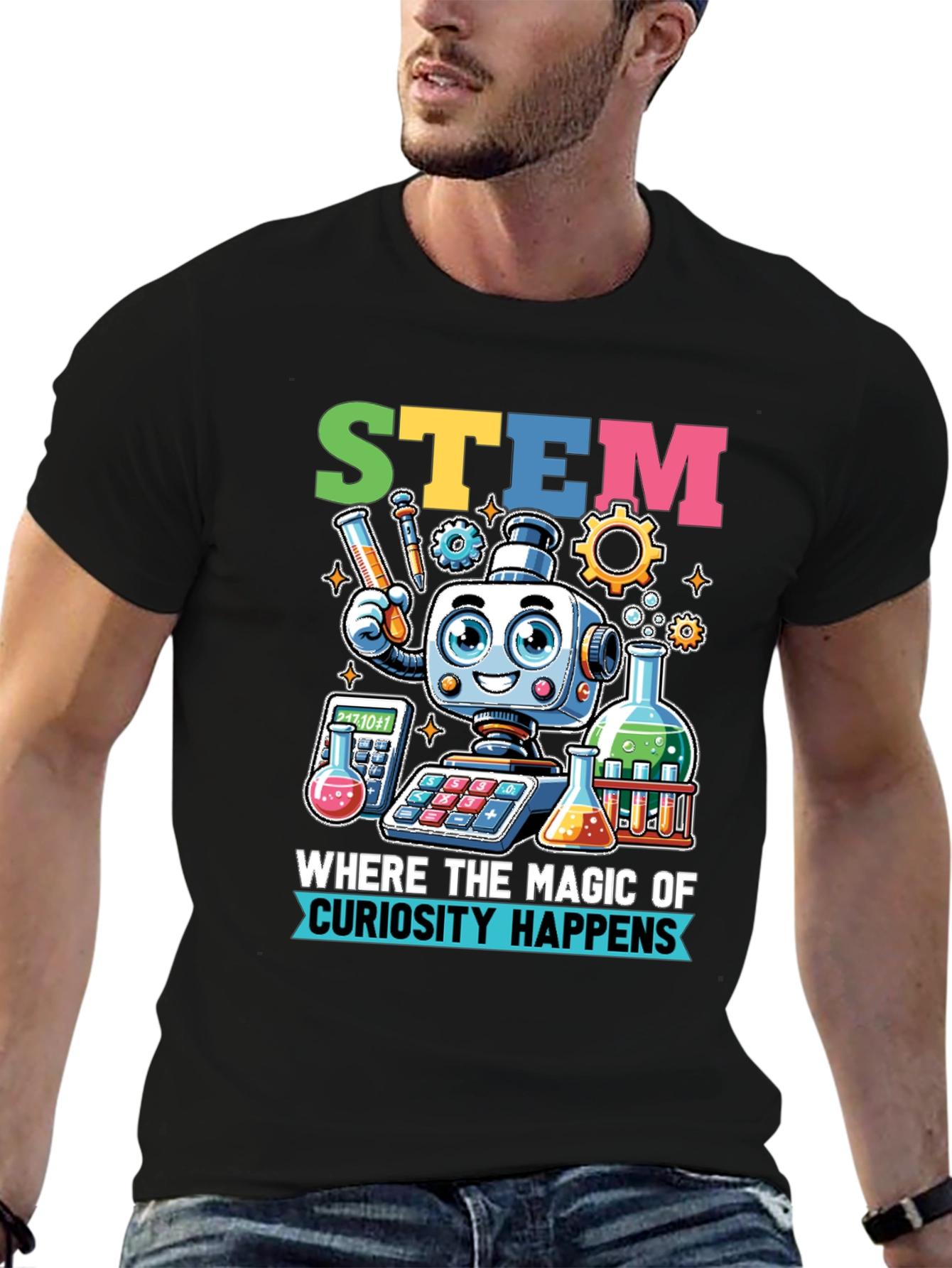 STEM Magic T-Shirt: Curiosity Happens Here