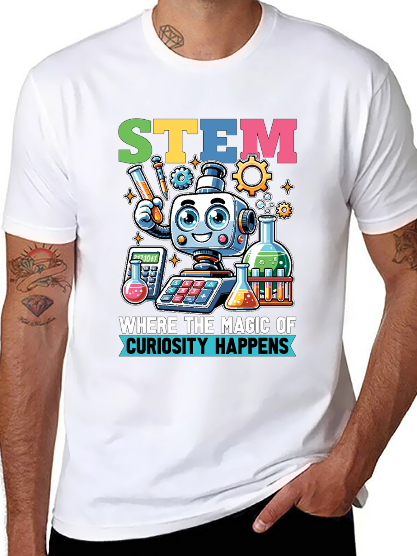 STEM Magic T-Shirt: Curiosity Happens Here