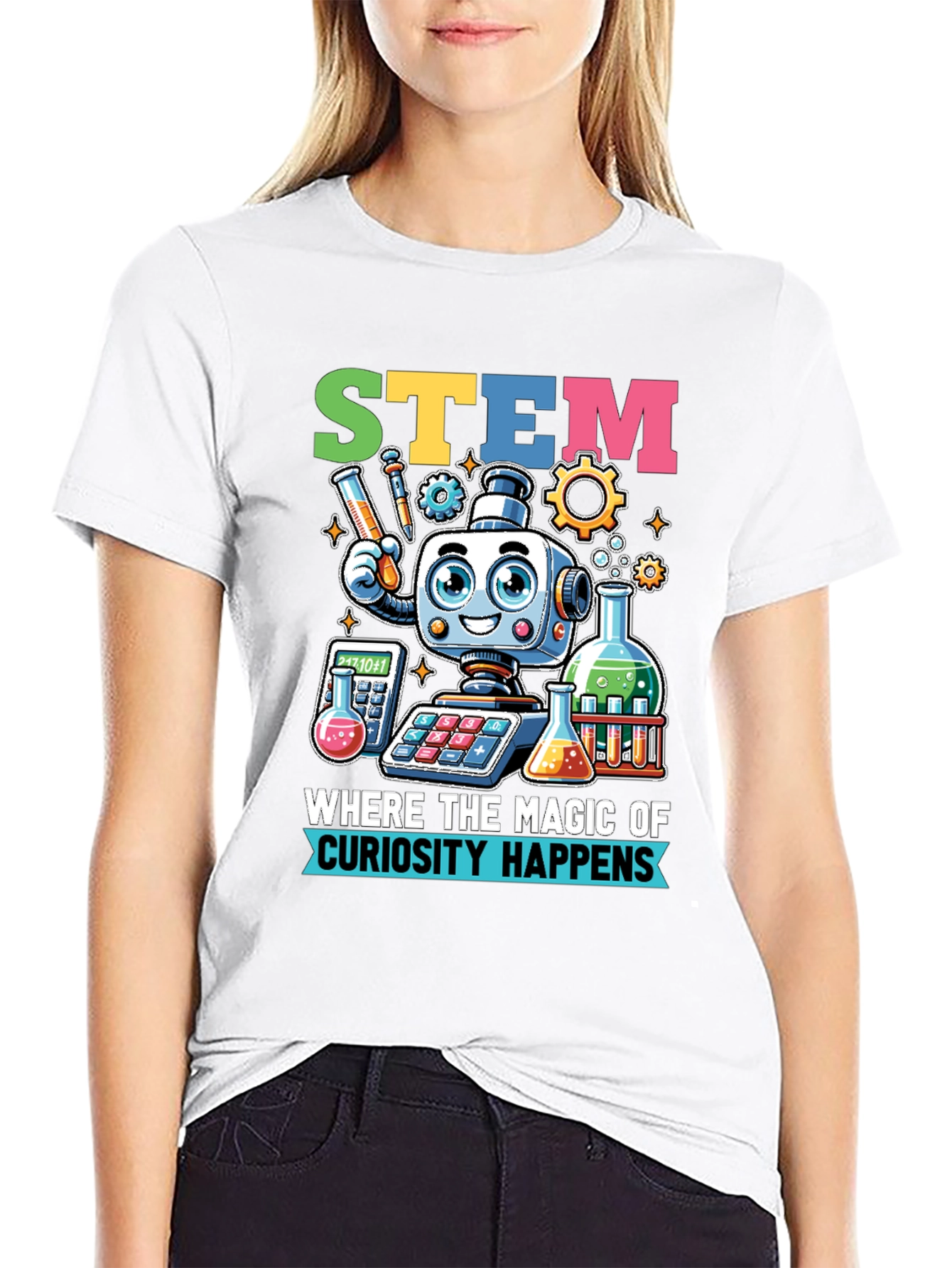 STEM Magic T-Shirt: Curiosity Happens Here