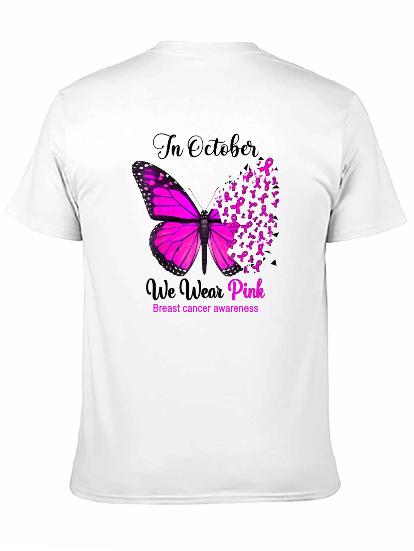 Breast Cancer Awareness Butterfly T-Shirt