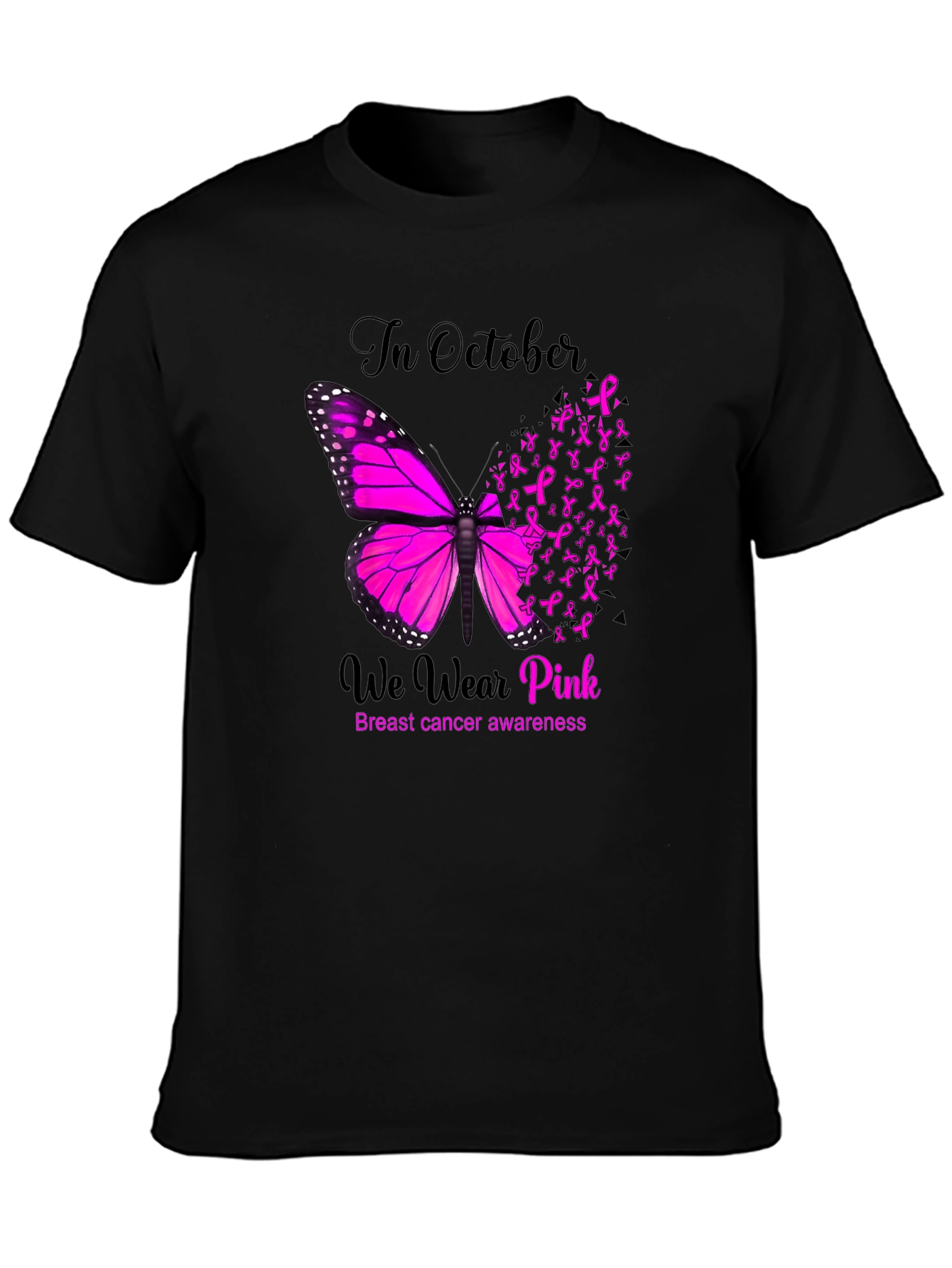 Breast Cancer Awareness Butterfly T-Shirt