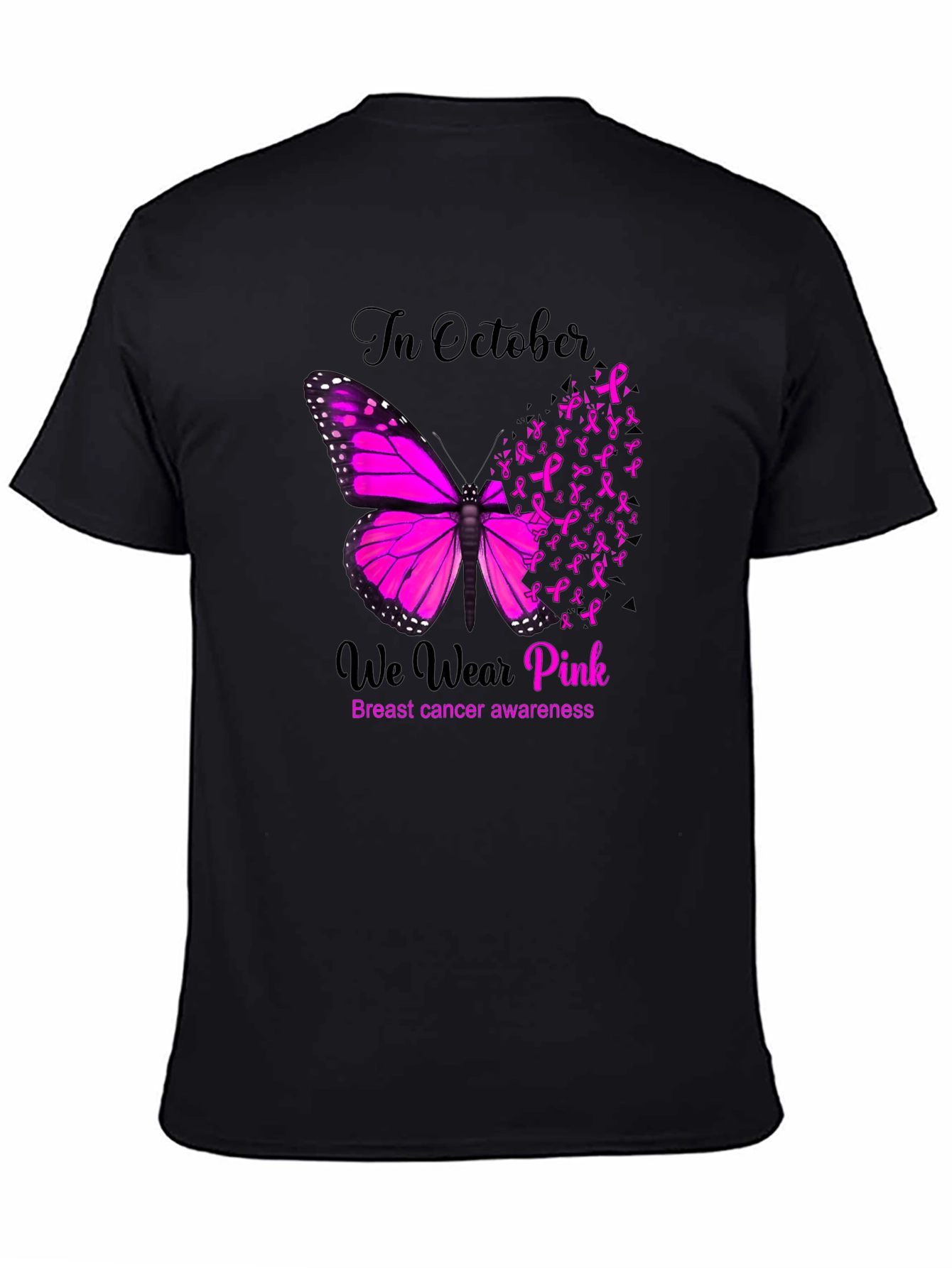 Breast Cancer Awareness Butterfly T-Shirt