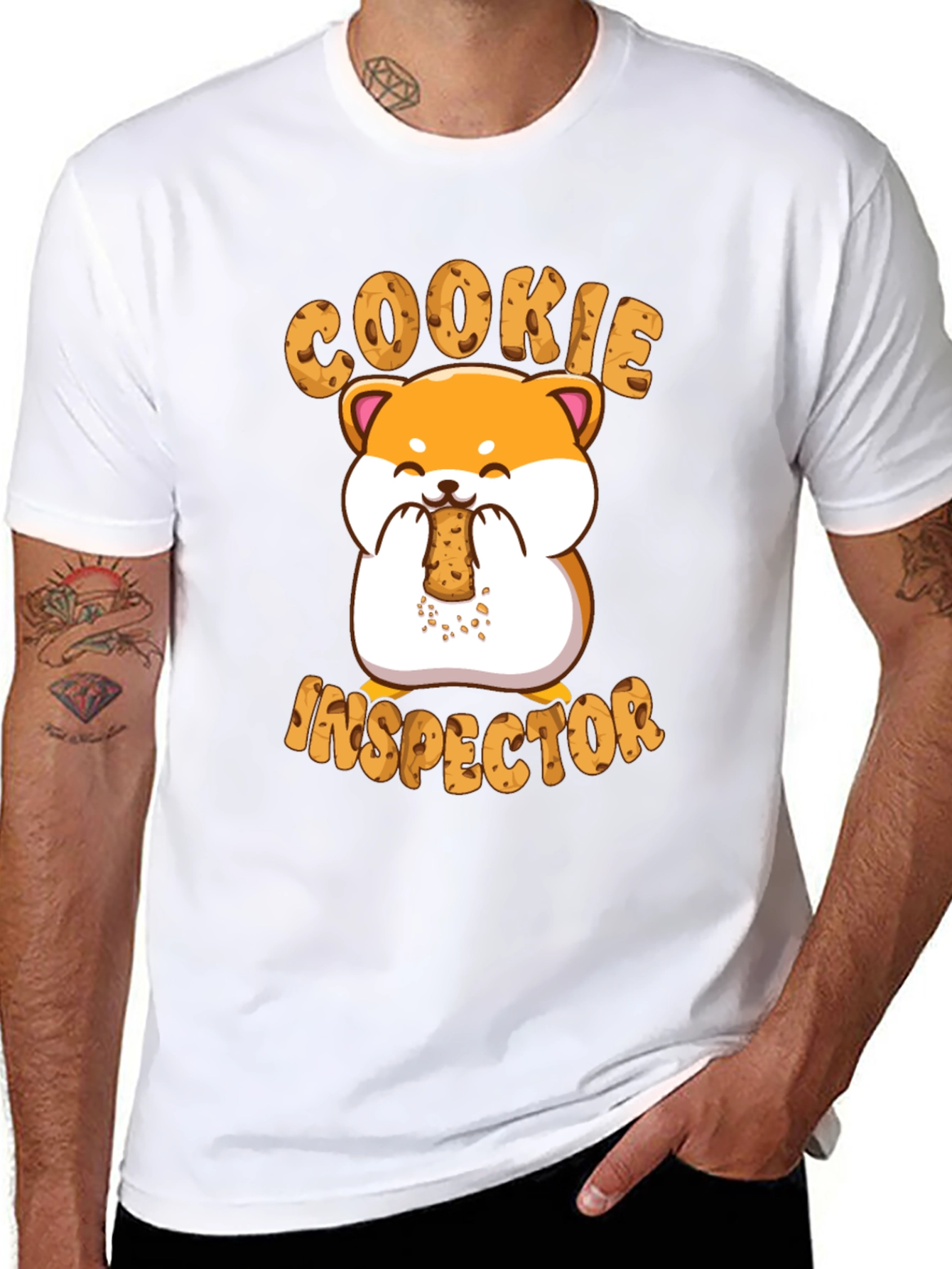 Cookie Inspector T-Shirt - Cute Hamster Design