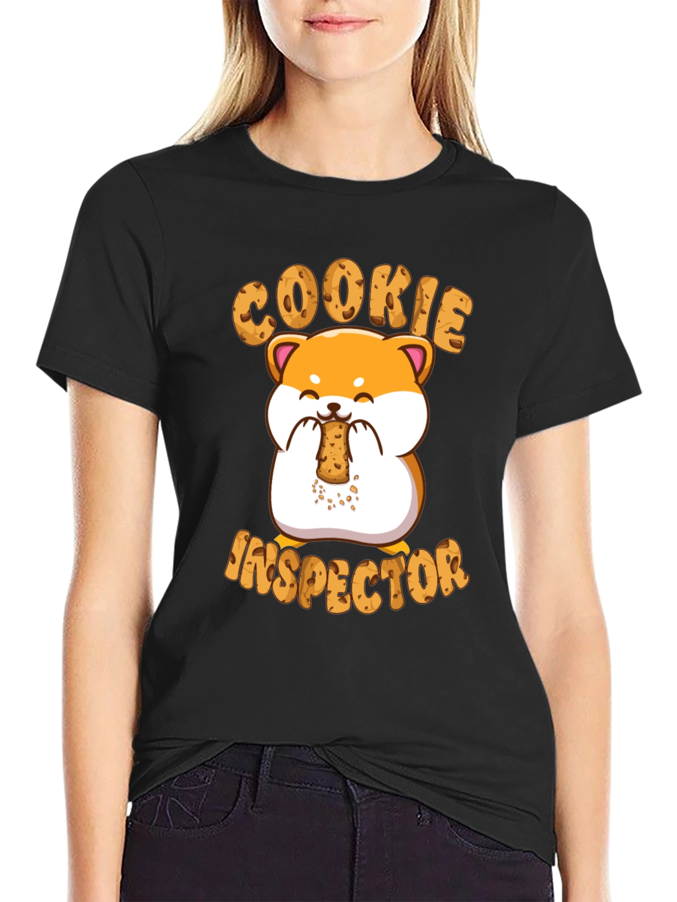 Cookie Inspector T-Shirt - Cute Hamster Design