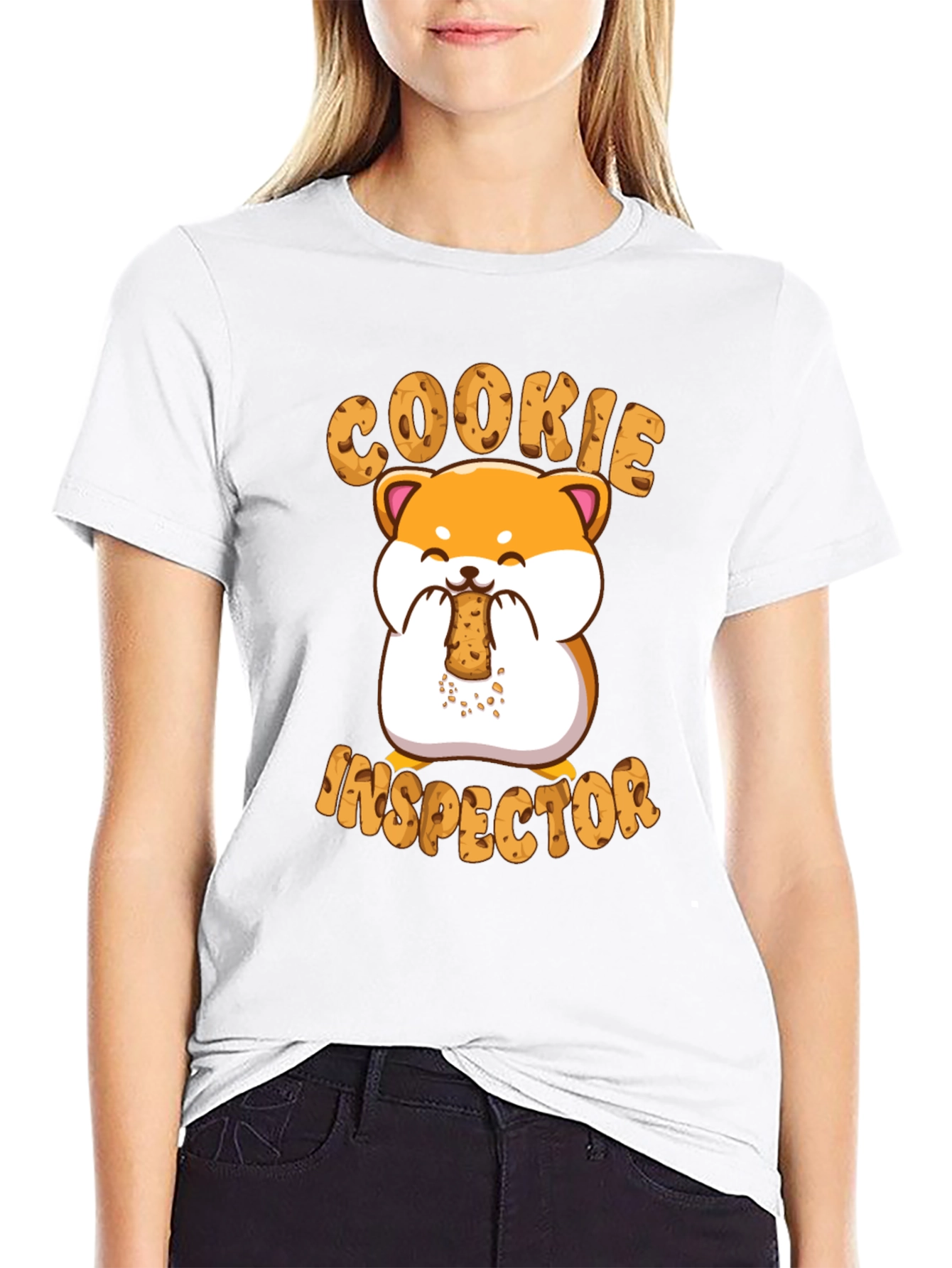 Cookie Inspector T-Shirt - Cute Hamster Design