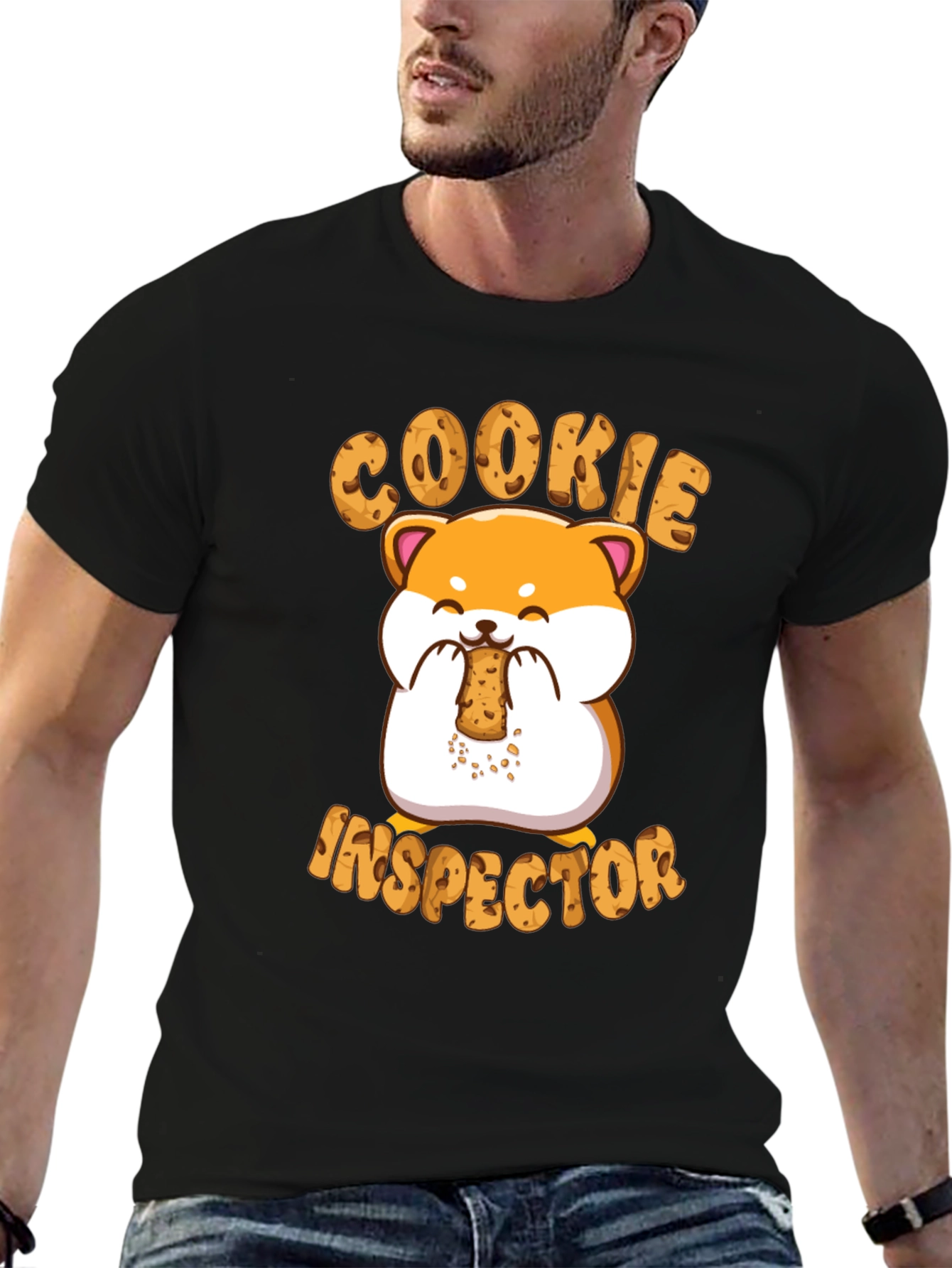 Cookie Inspector T-Shirt - Cute Hamster Design