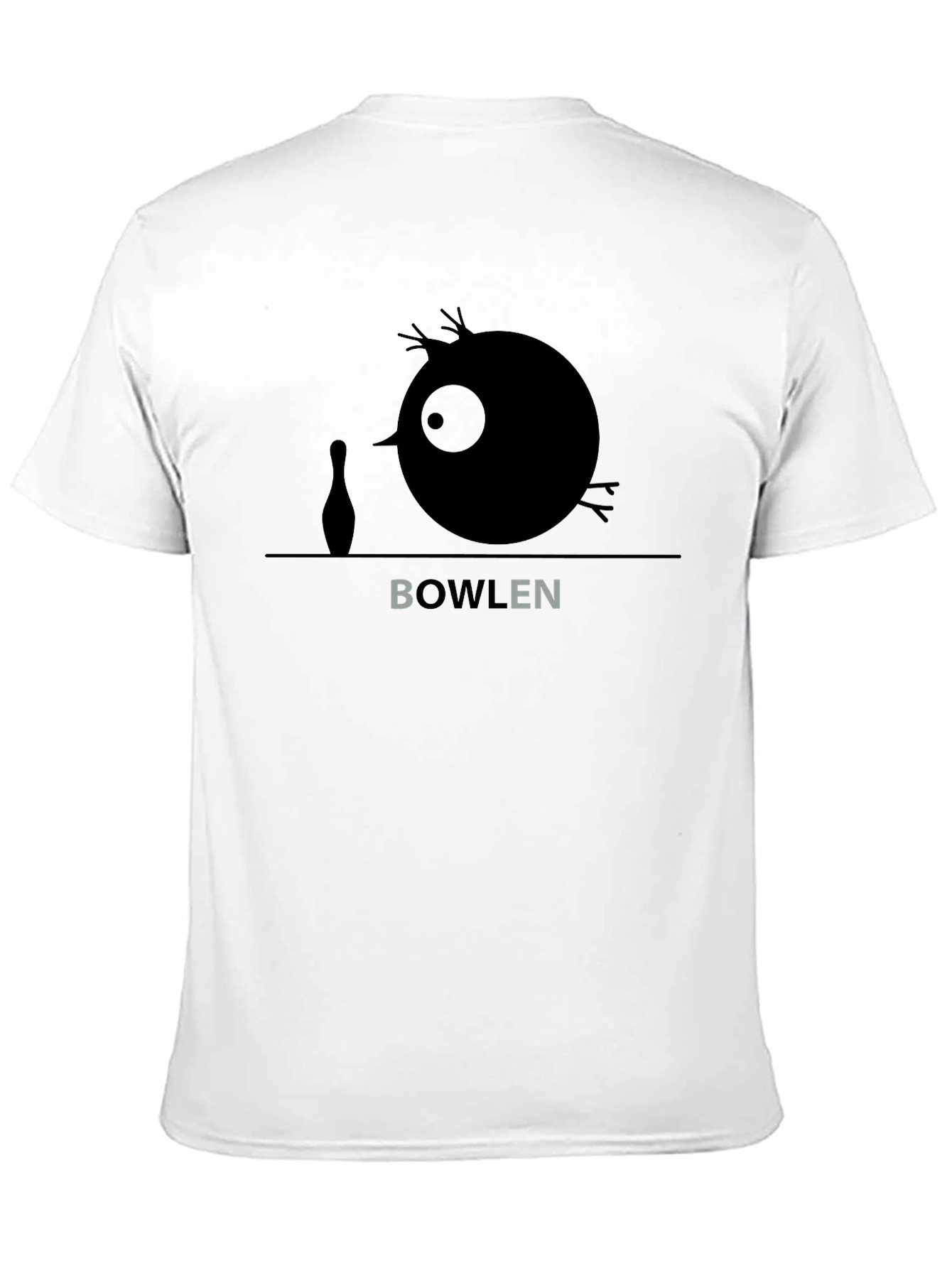 Black Bowlen Cartoon T-Shirt