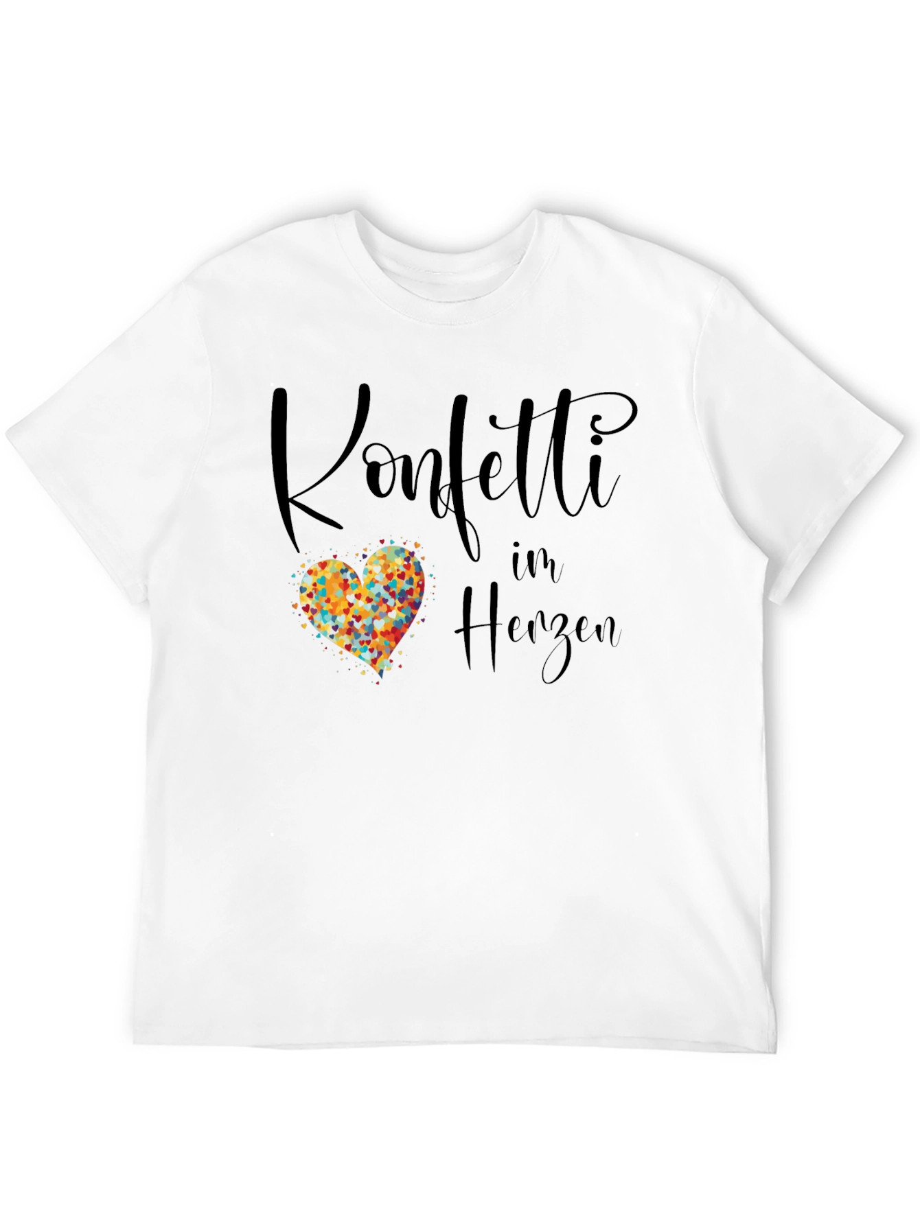 Konfetti im Herzen Graphic Tee - Black T-Shirt