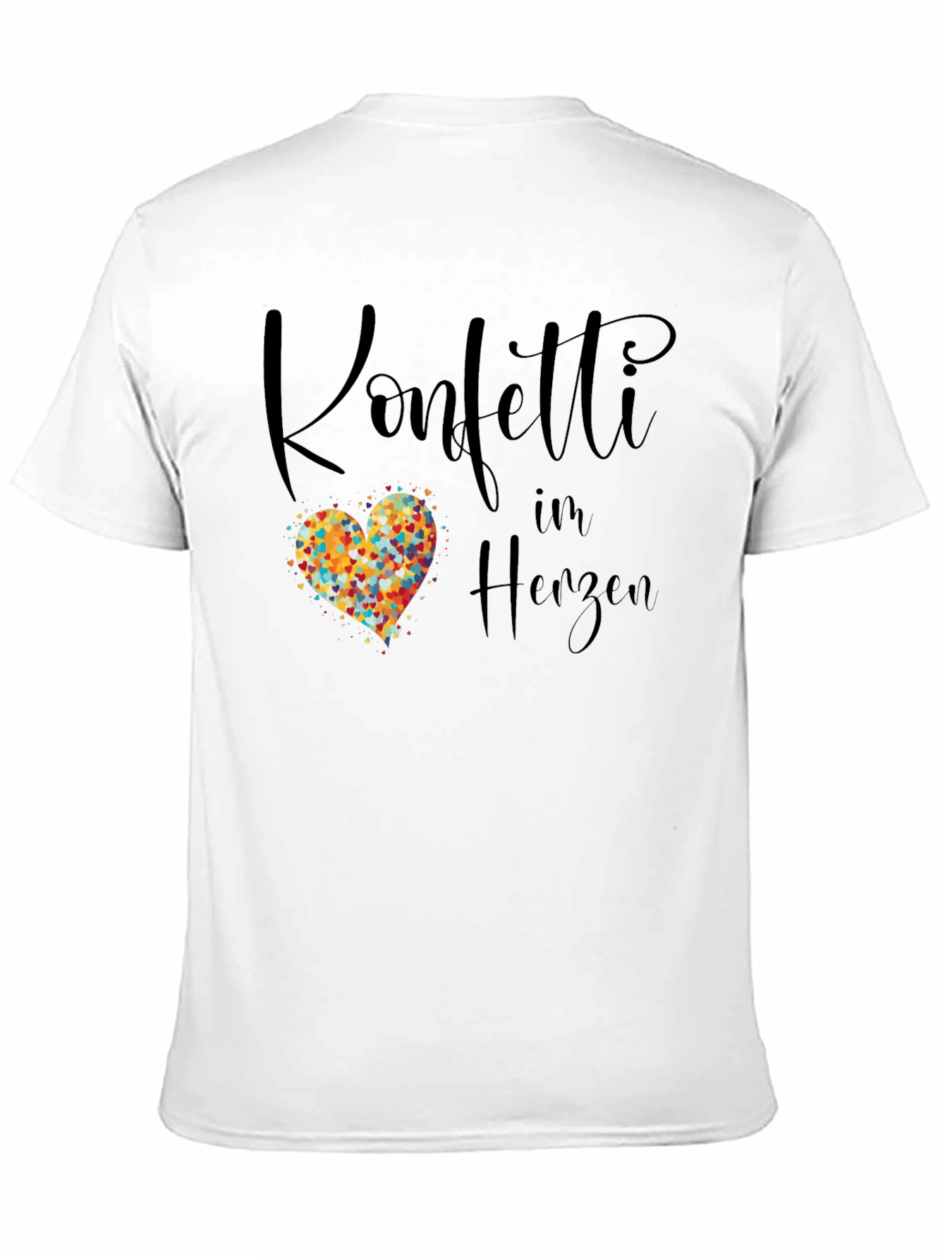 Konfetti im Herzen Graphic Tee - Black T-Shirt