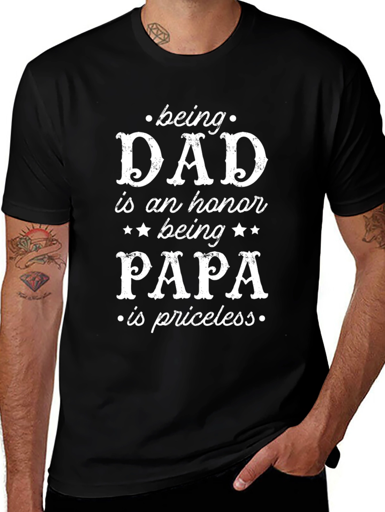 Dad/Papa T-Shirt: Being Dad is an Honor