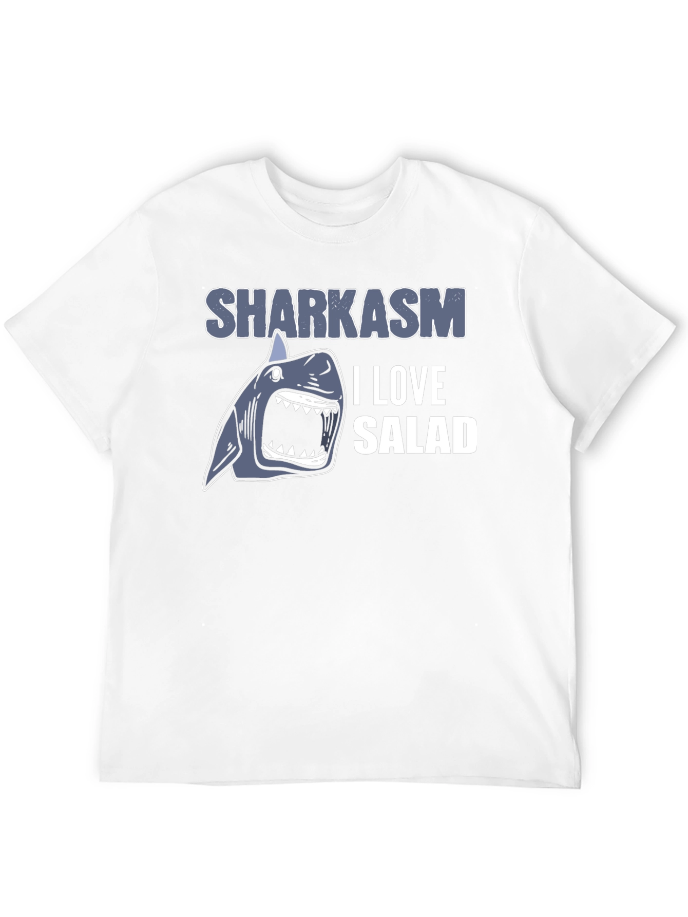 Sharkasm I Love Salad Mens T-Shirt