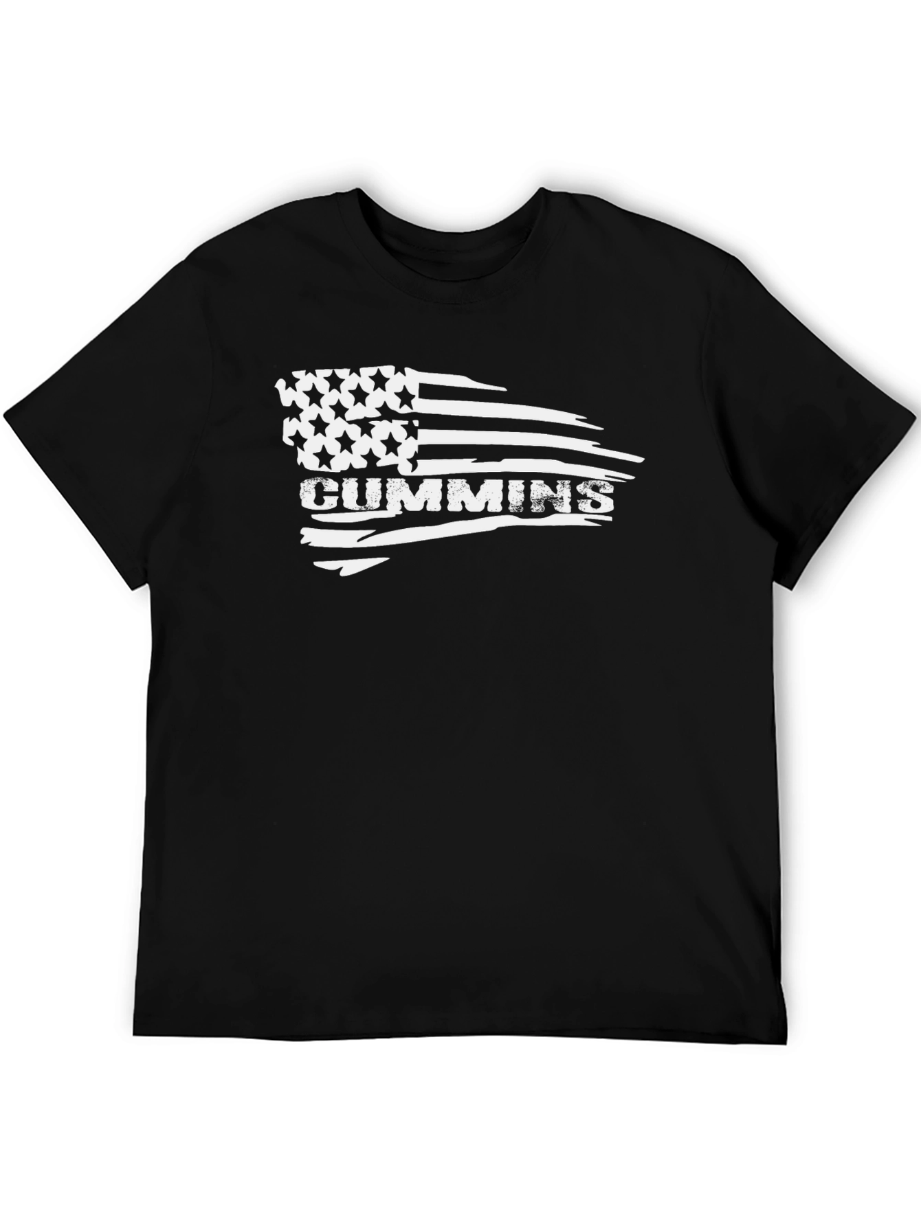Cummins American Flag Graphic Tee - Black Cotton