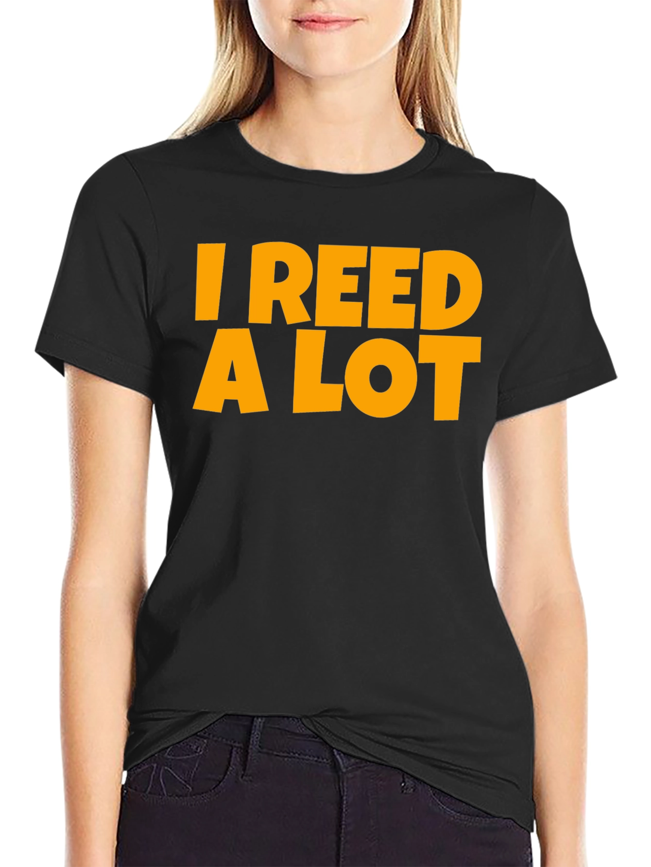 I Reed A Lot T-Shirt - Black Graphic Tee