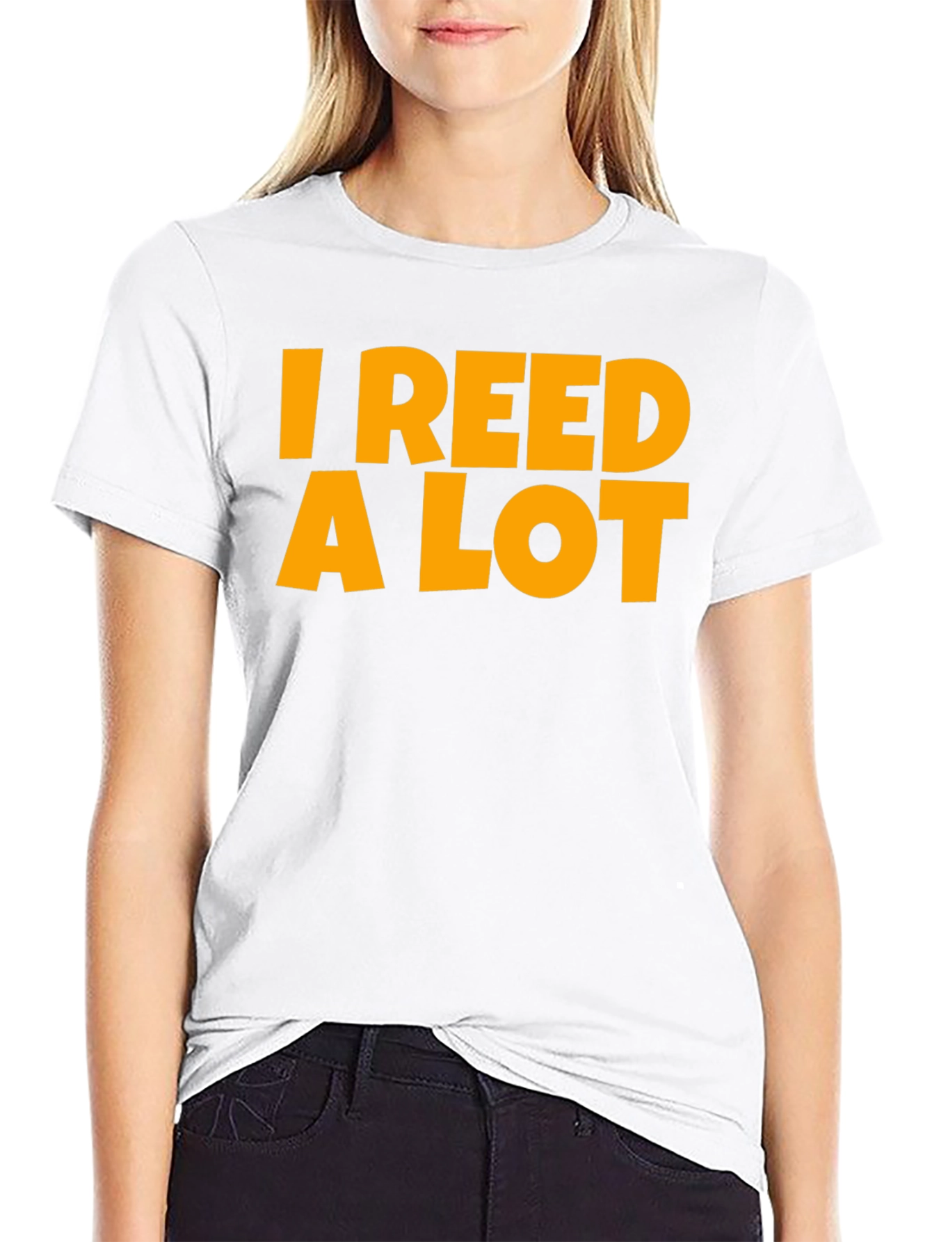I Reed A Lot T-Shirt - Black Graphic Tee