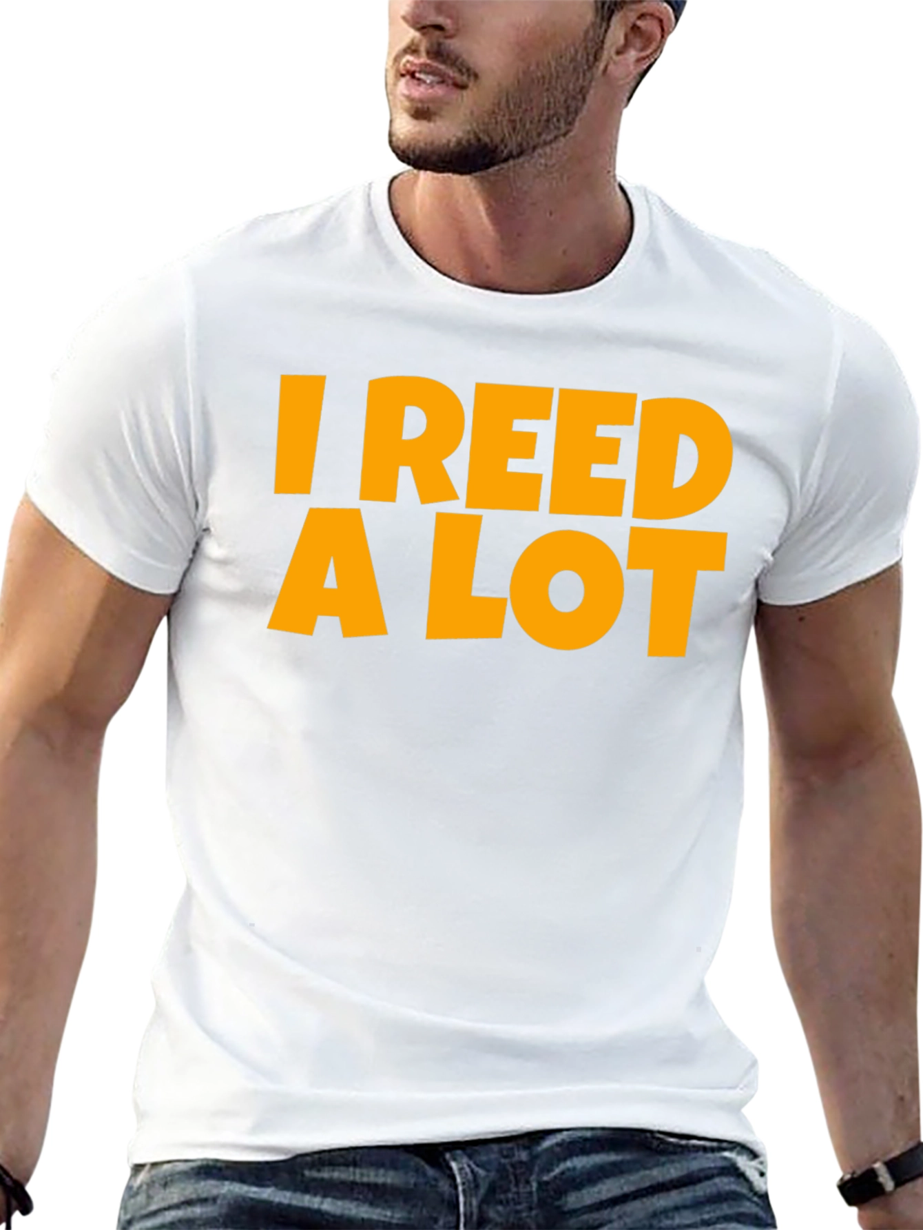 I Reed A Lot T-Shirt - Black Graphic Tee